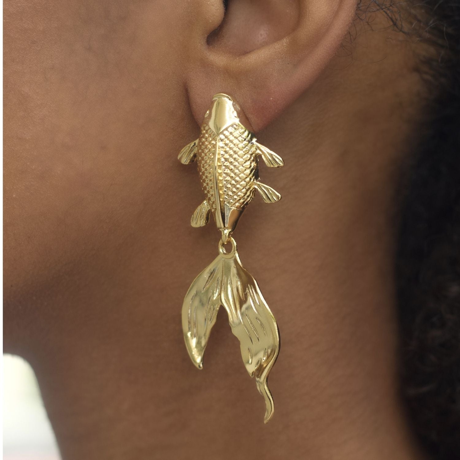 Koi Fish Statement Earrings