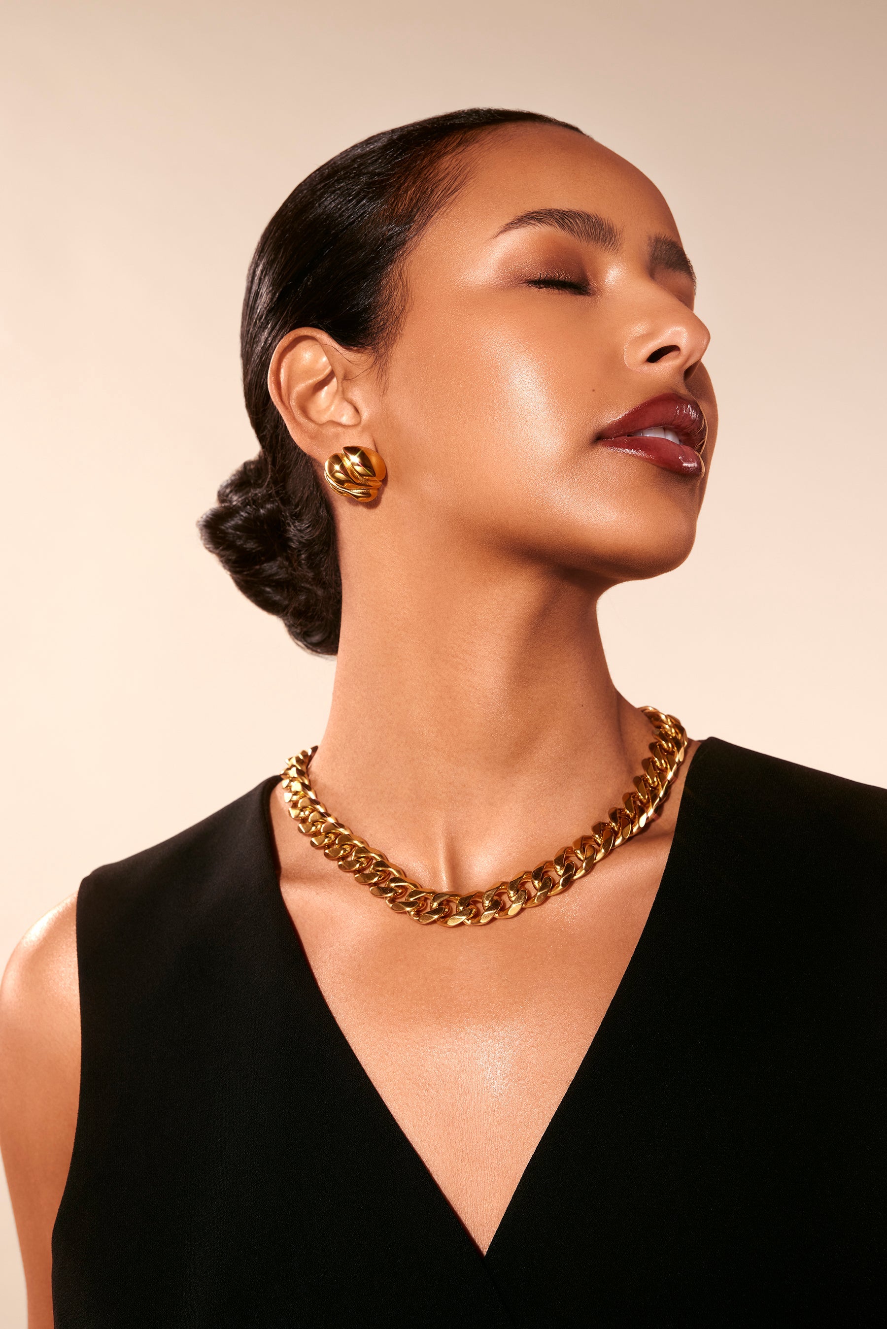 Kona Gold Plated Statement Earrings