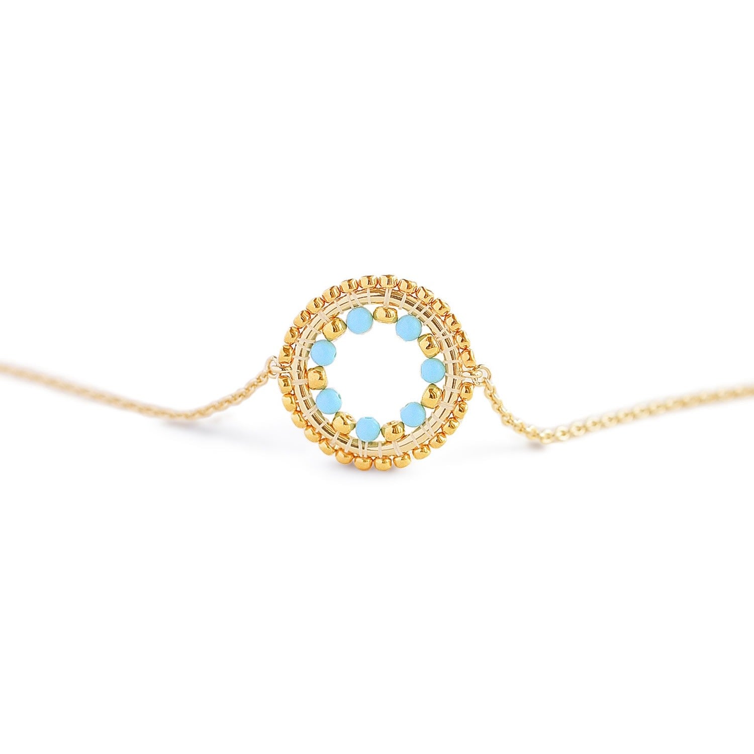 Celestia Circle Bracelet - Light Turquoise