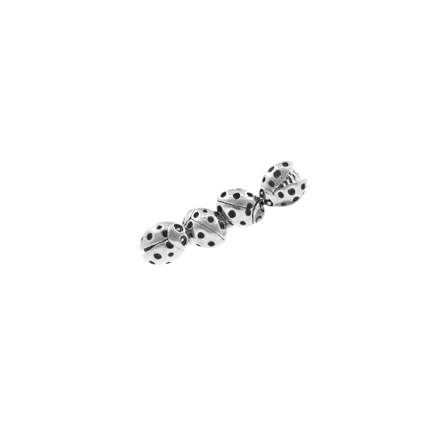 Ladybirds Climber Earring Single - Silver
