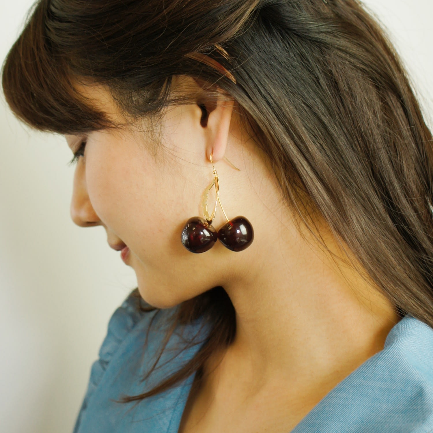 Amarena Double Cherry Drop Earrings