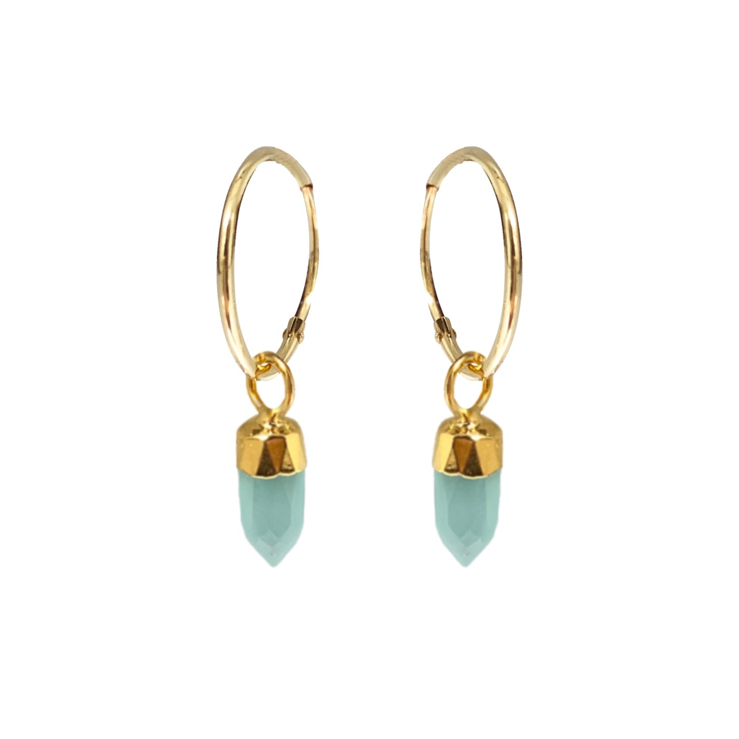 Cora Creole With Mini Point Aqua Chalcedony
