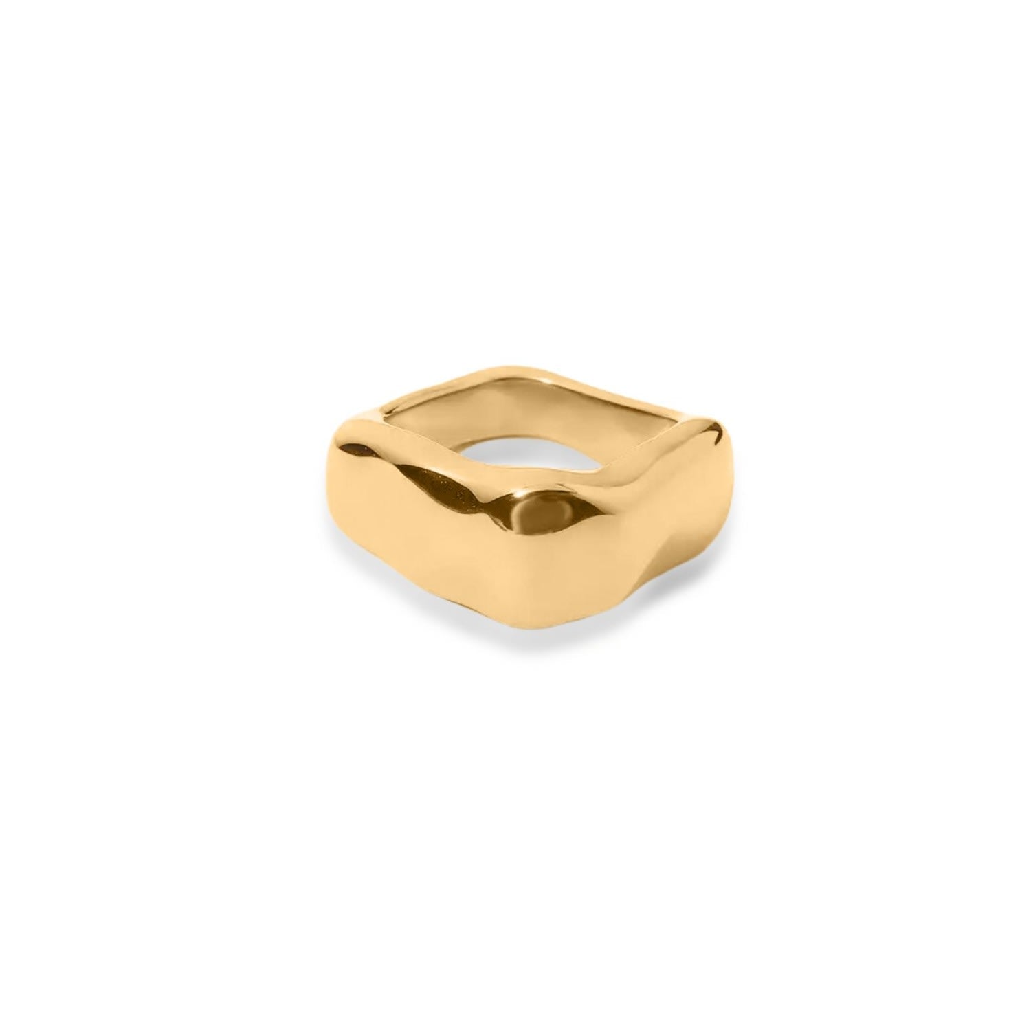 Kyma Irregular Square Ring - Gold