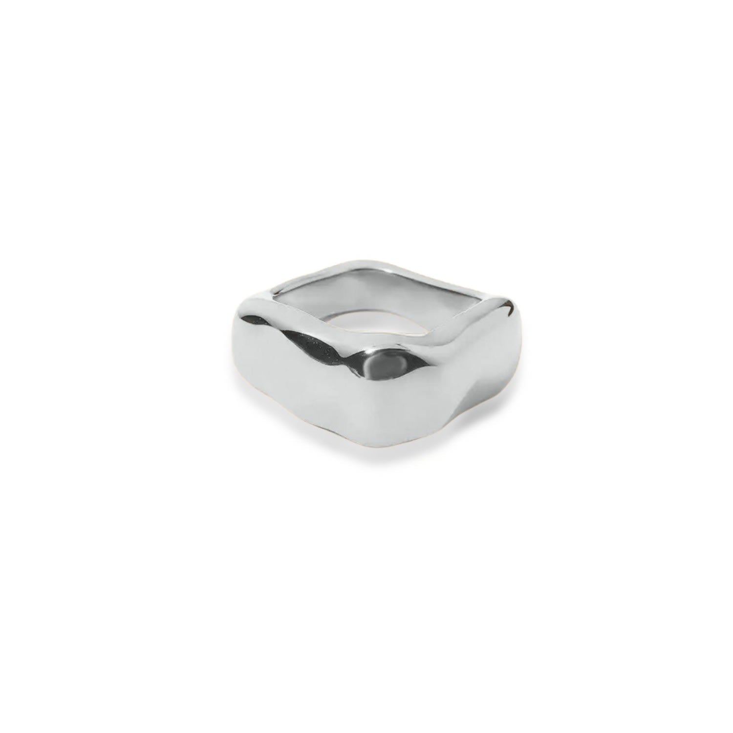 Kyma Irregular Square Ring - Silver