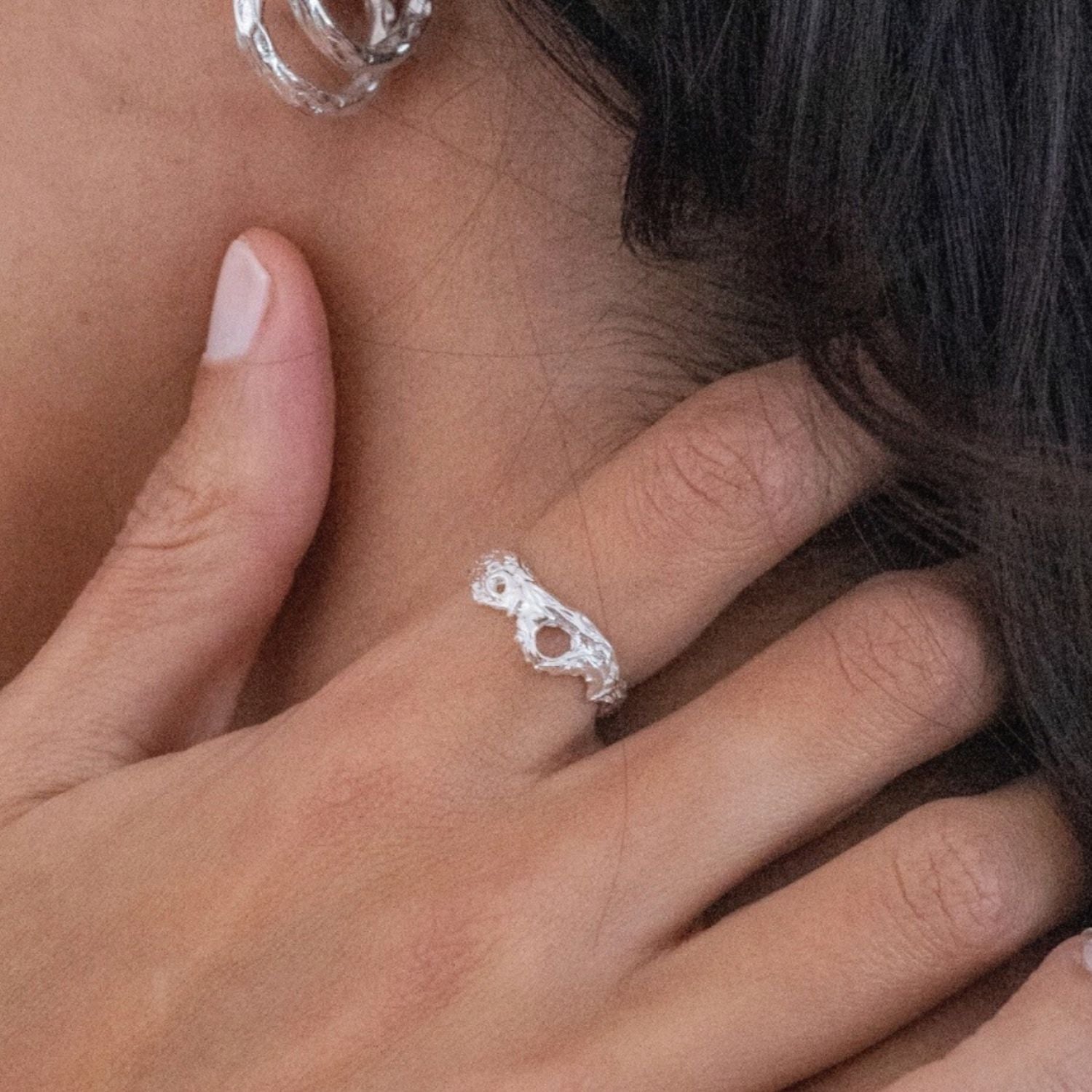 Kymopoleia Silver Ring