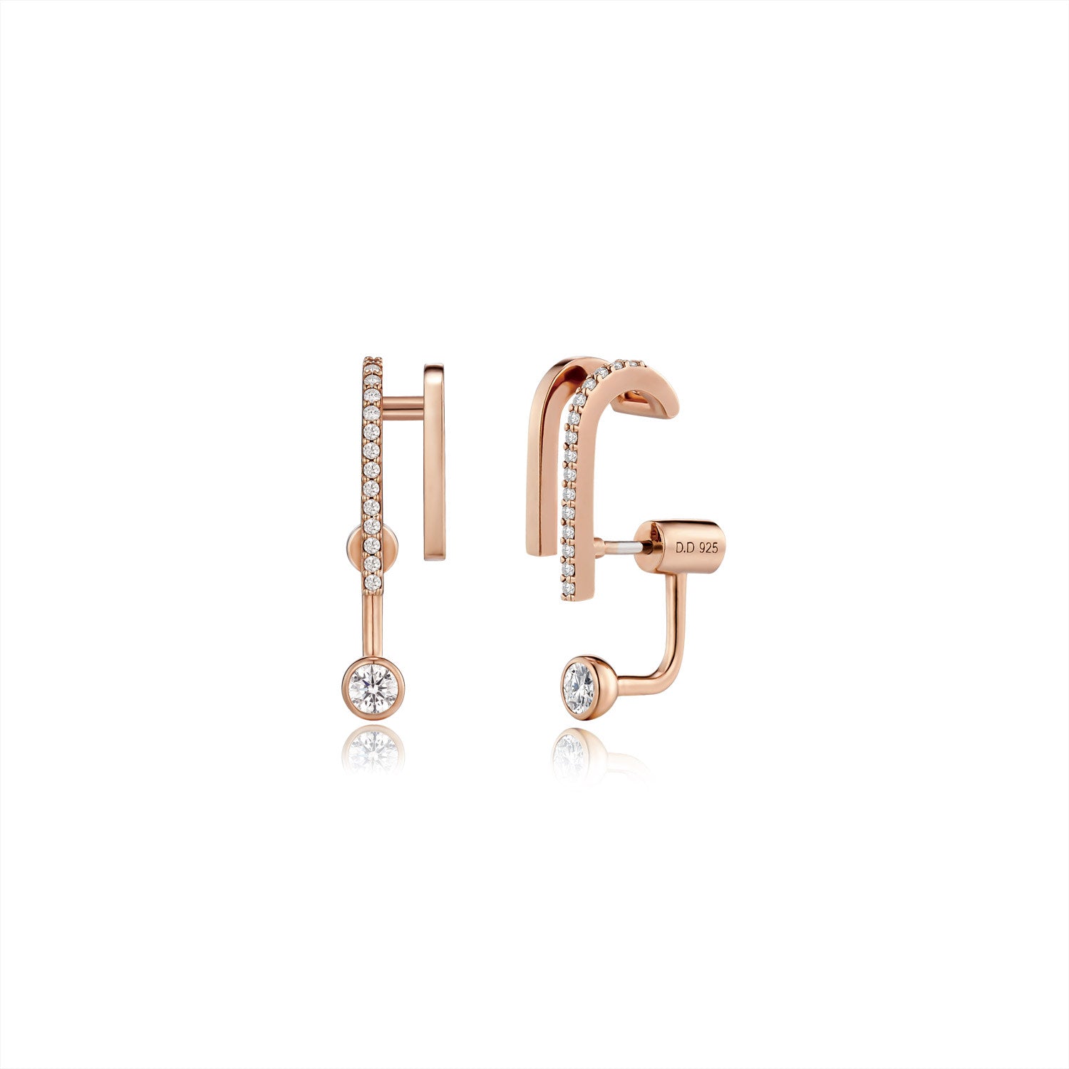 L'air De Paris Silver Multi-Functional Earring