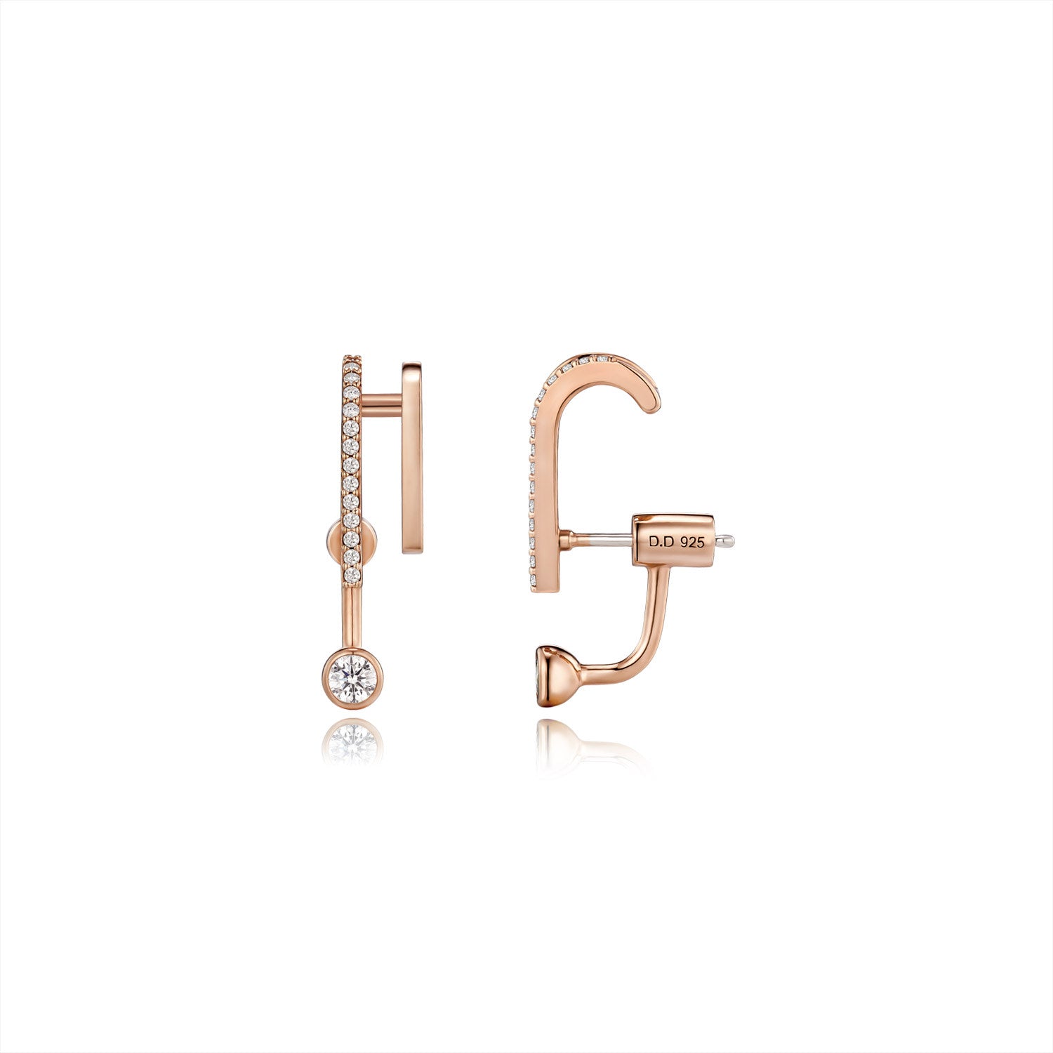 L'air De Paris Silver Multi-Functional Earring