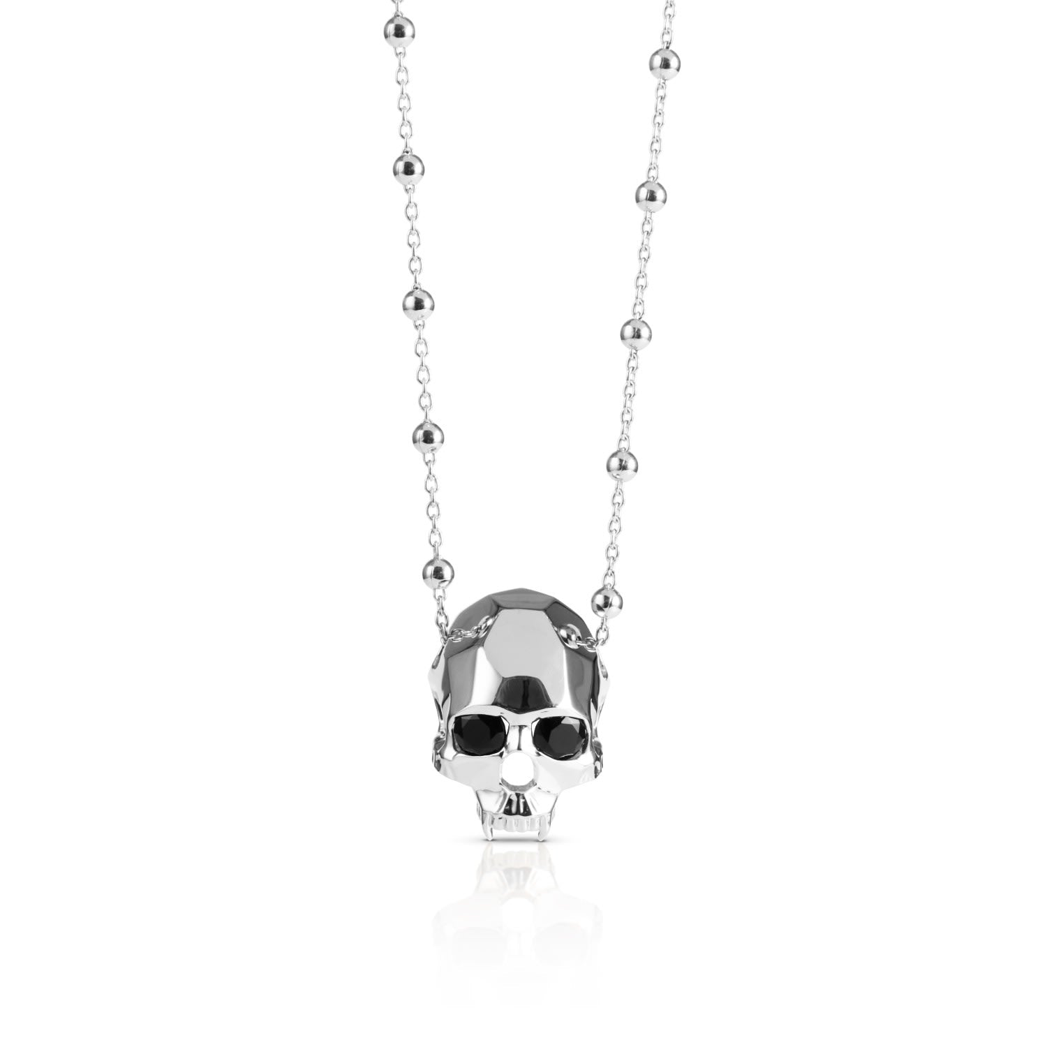 Jawless Vampire Skull Pendant Silver
