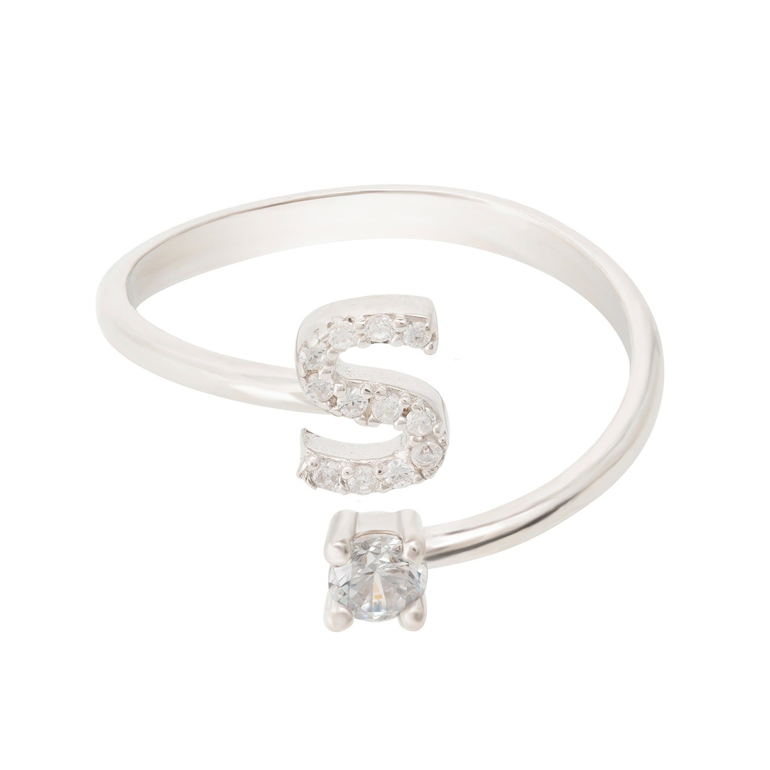 Initial Ring Silver S