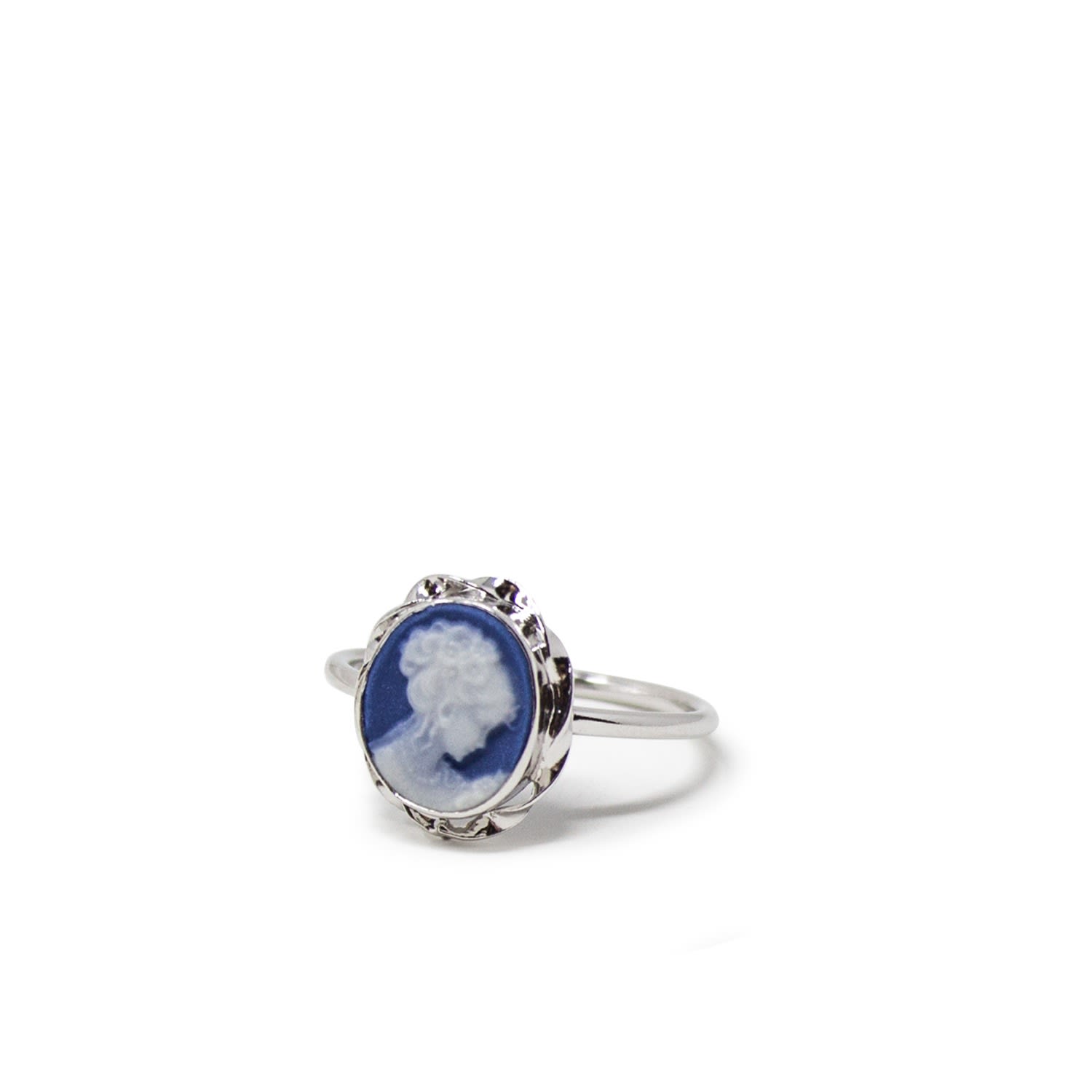 Blue Mini Cameo Stacking Ring