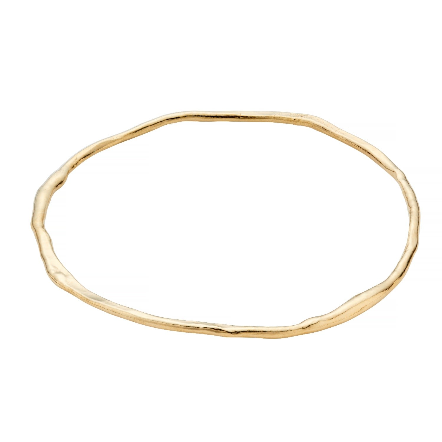 Gold Plated Molten Bangle