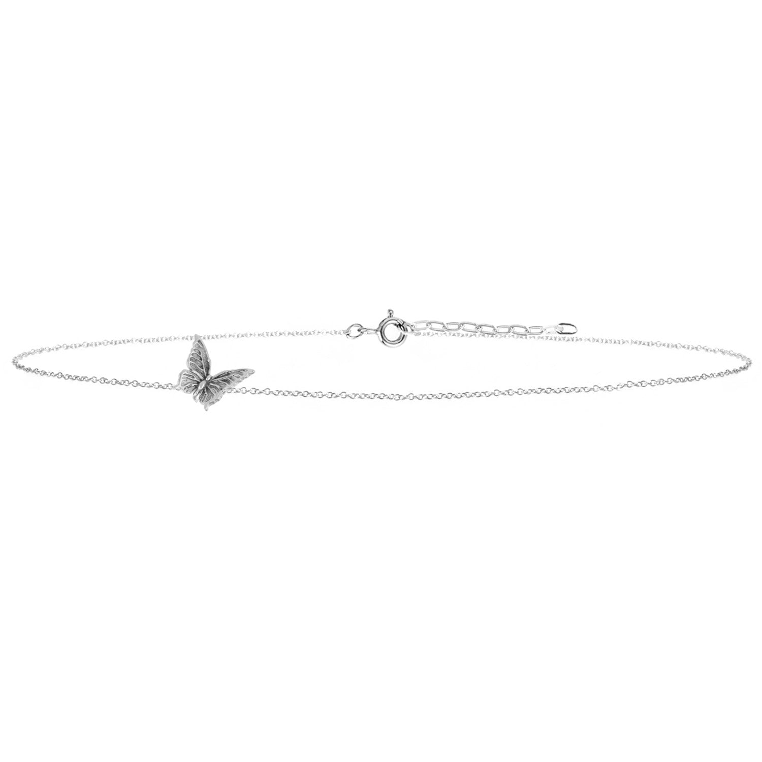Butterfly Choker Necklace - Silver