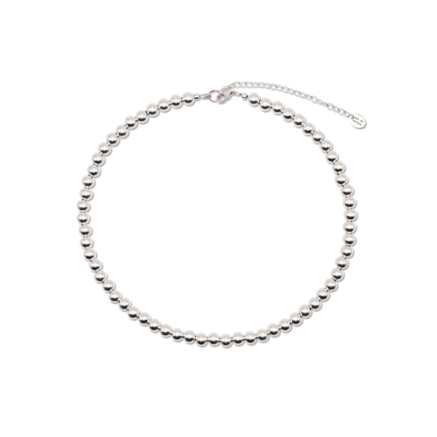 Sterling Silver Beaded Choker La Chenille Petite