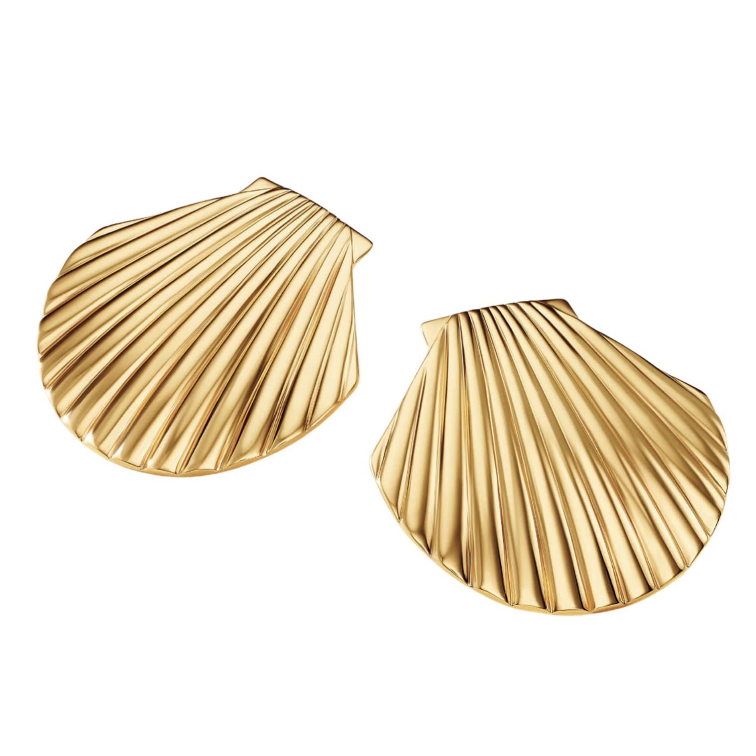 La Mer Shell Earrings Gold