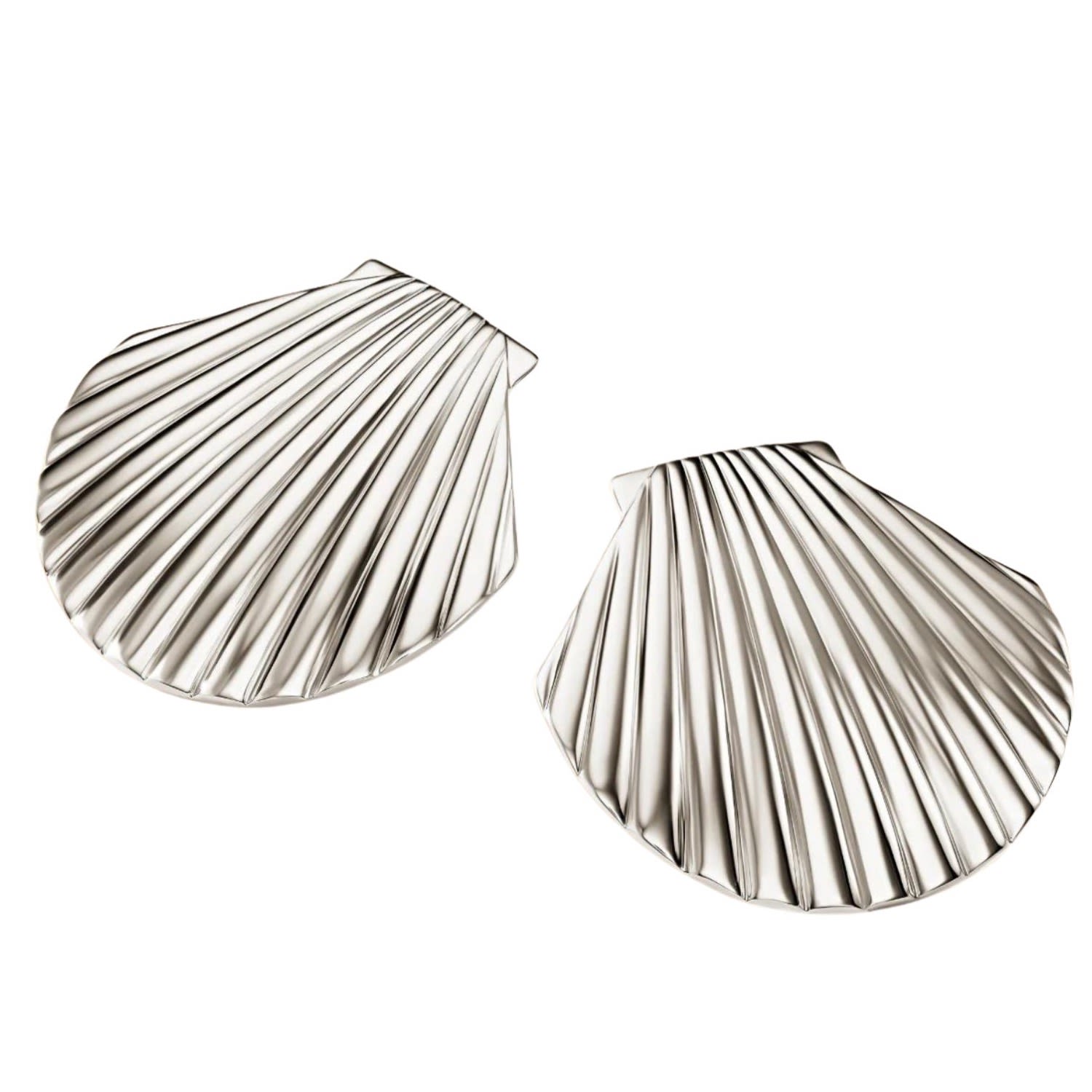 La Mer Shell Earrings Silver