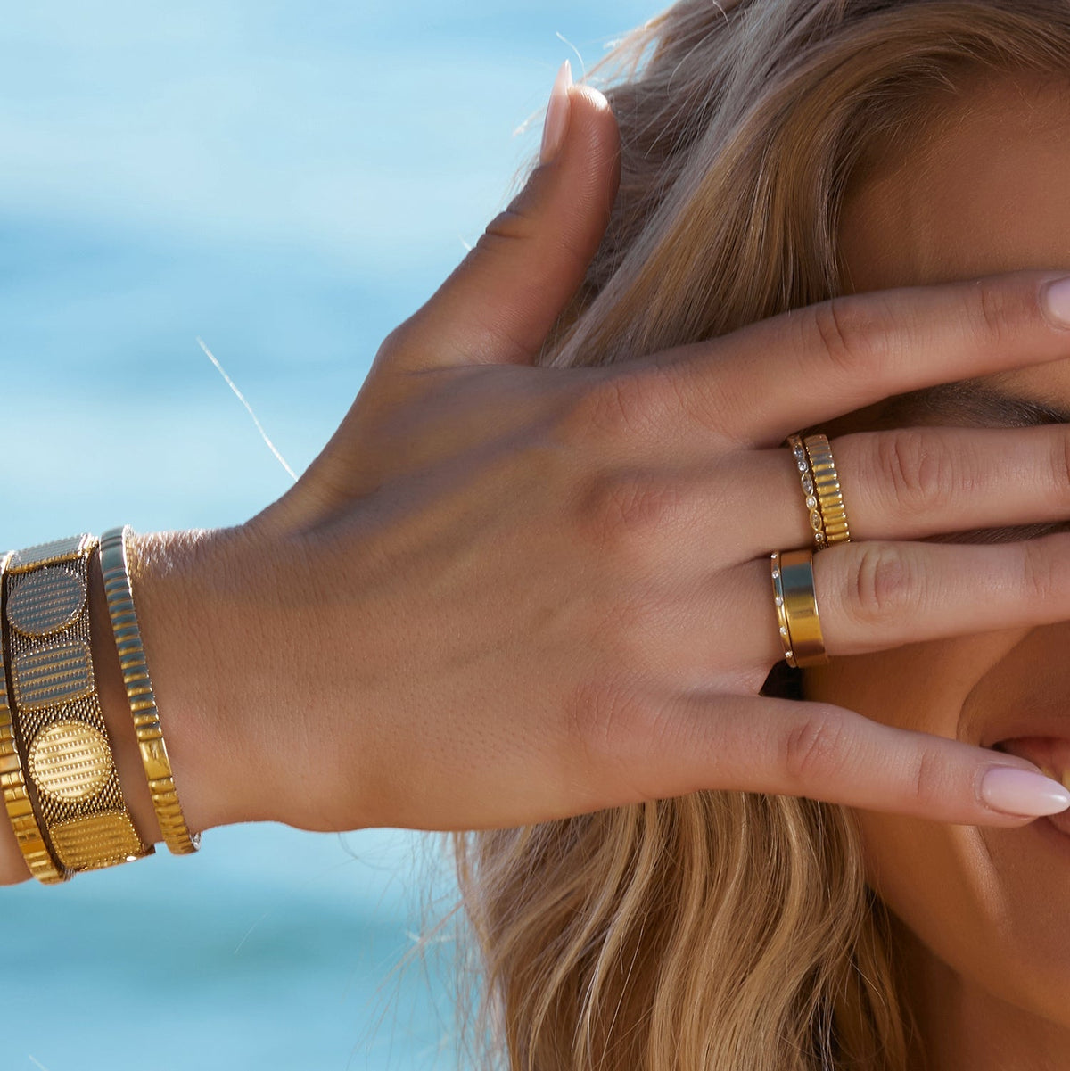 Ladera Gold Ring Stack