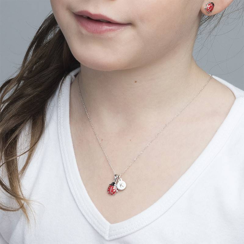 Back to School Gifts - Ladybug Gifts - Personalized Ladybug Necklace for Kids