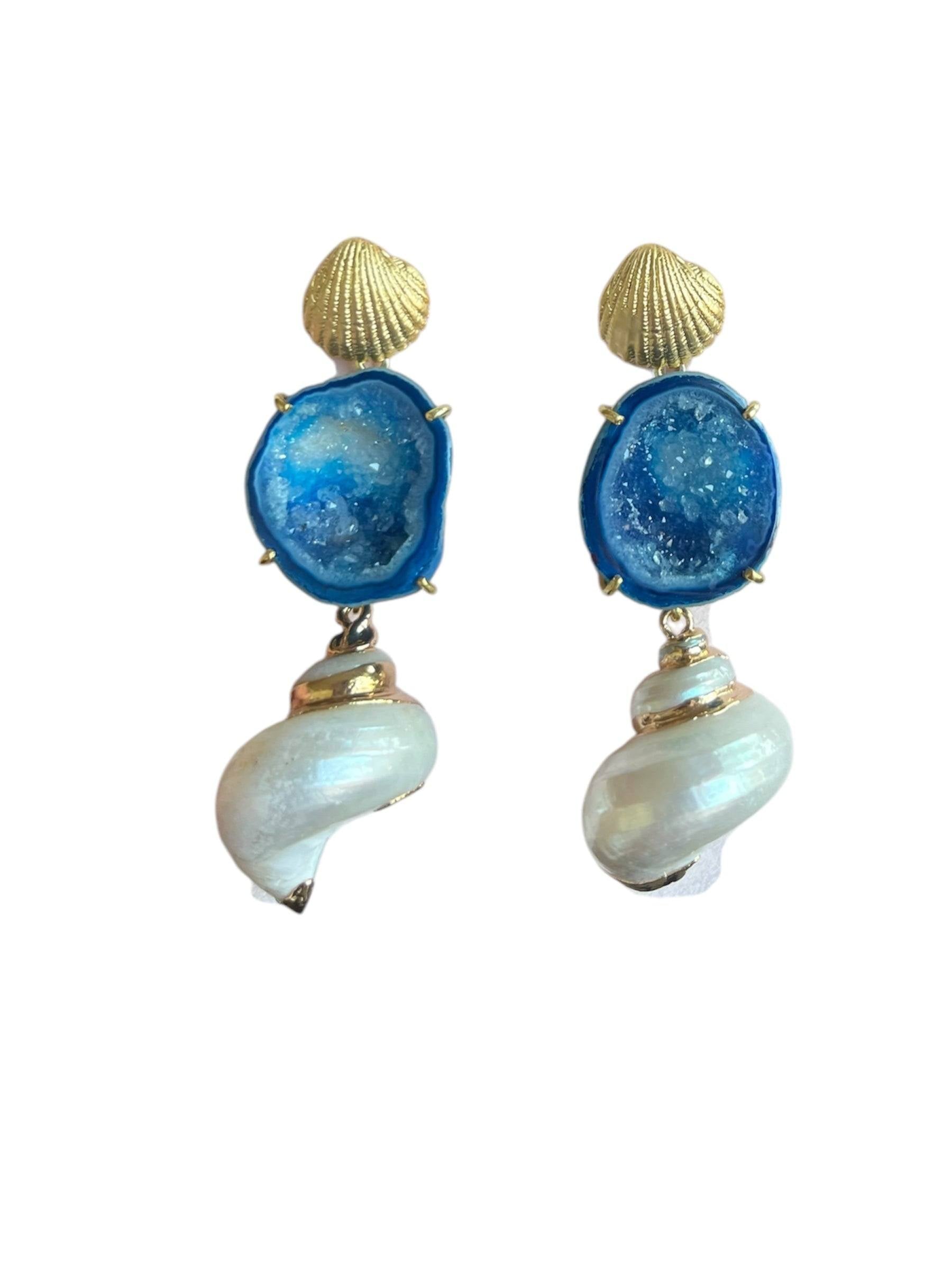 Lagoon Blue Drop Earrings