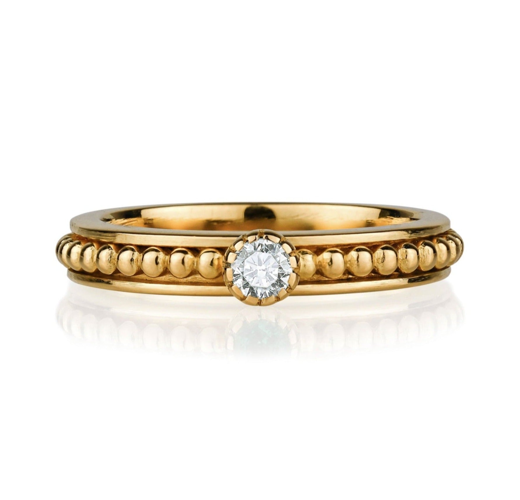 Lalita Gold Vermeil Spinning Ring - Cubic Zirconia