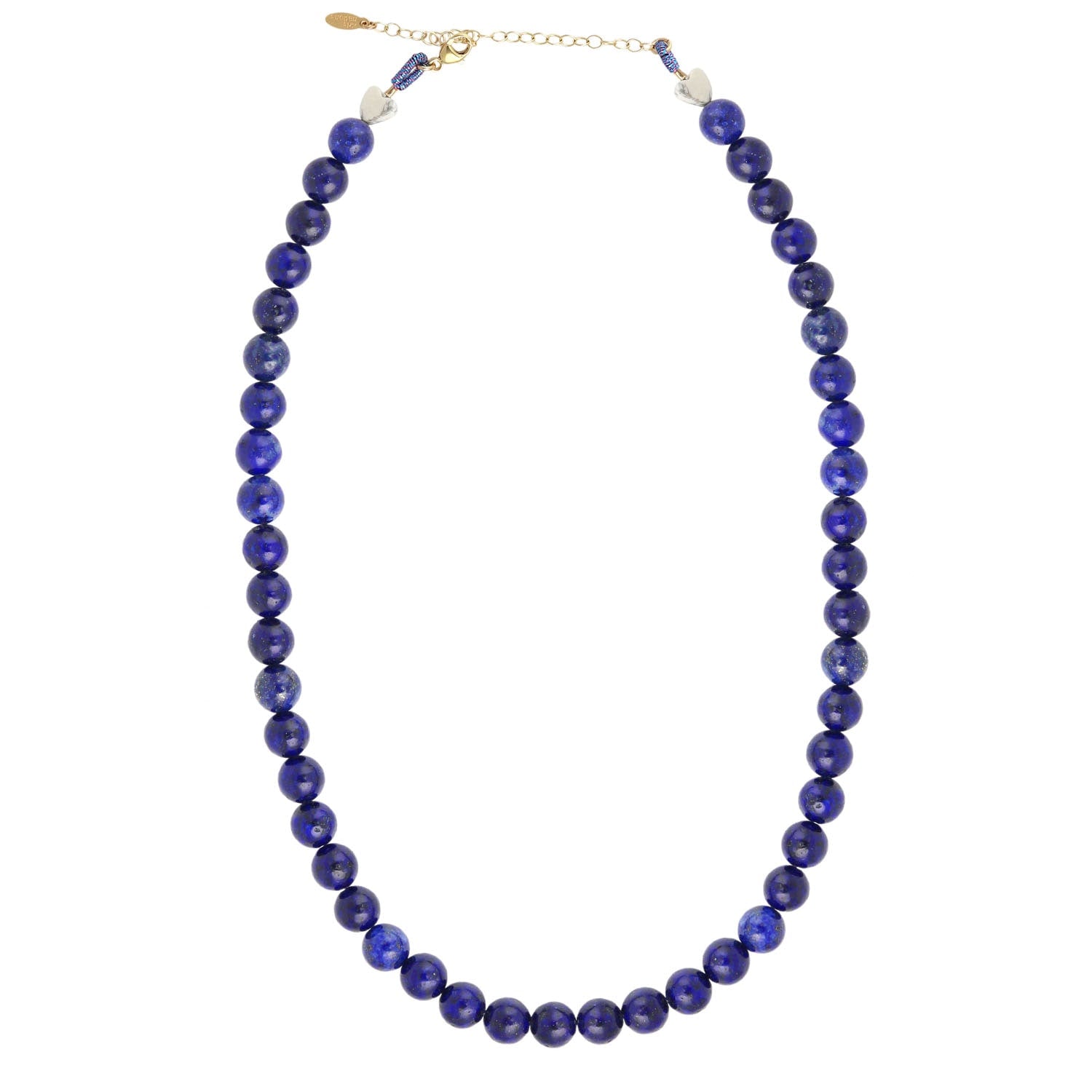 Lapis Baller Gemstone Beaded Necklace