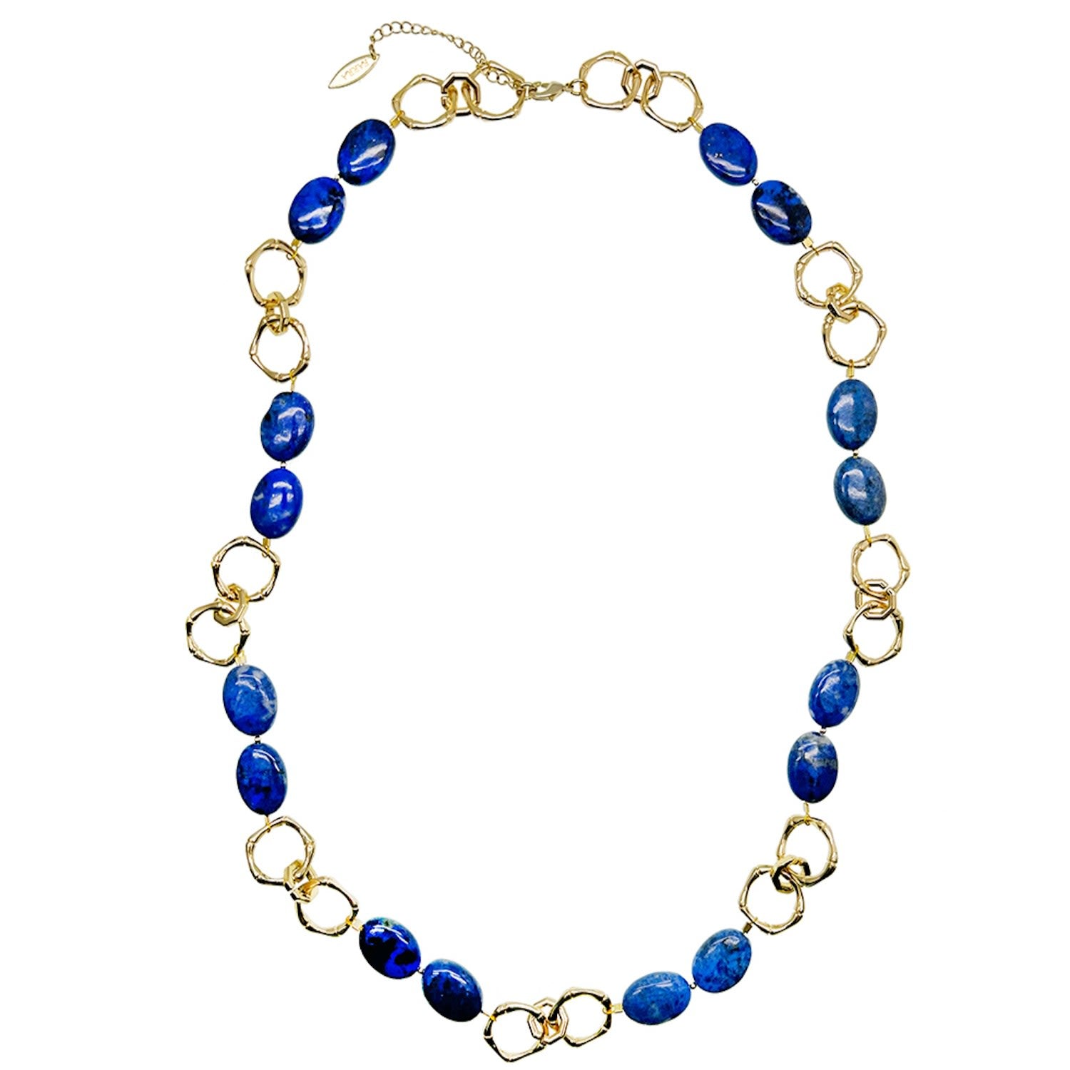 Blue Agate Chain Necklace