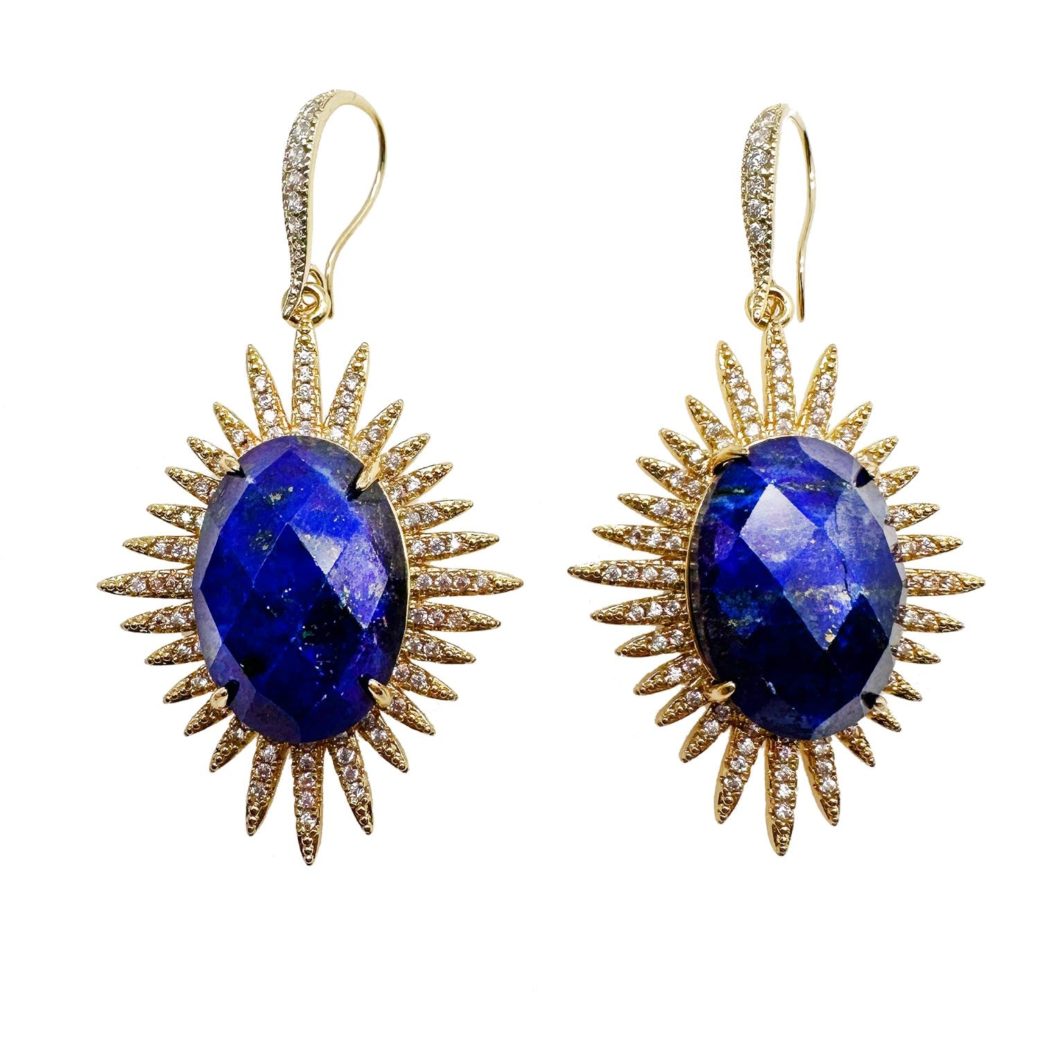 Lapis Hook Earrings