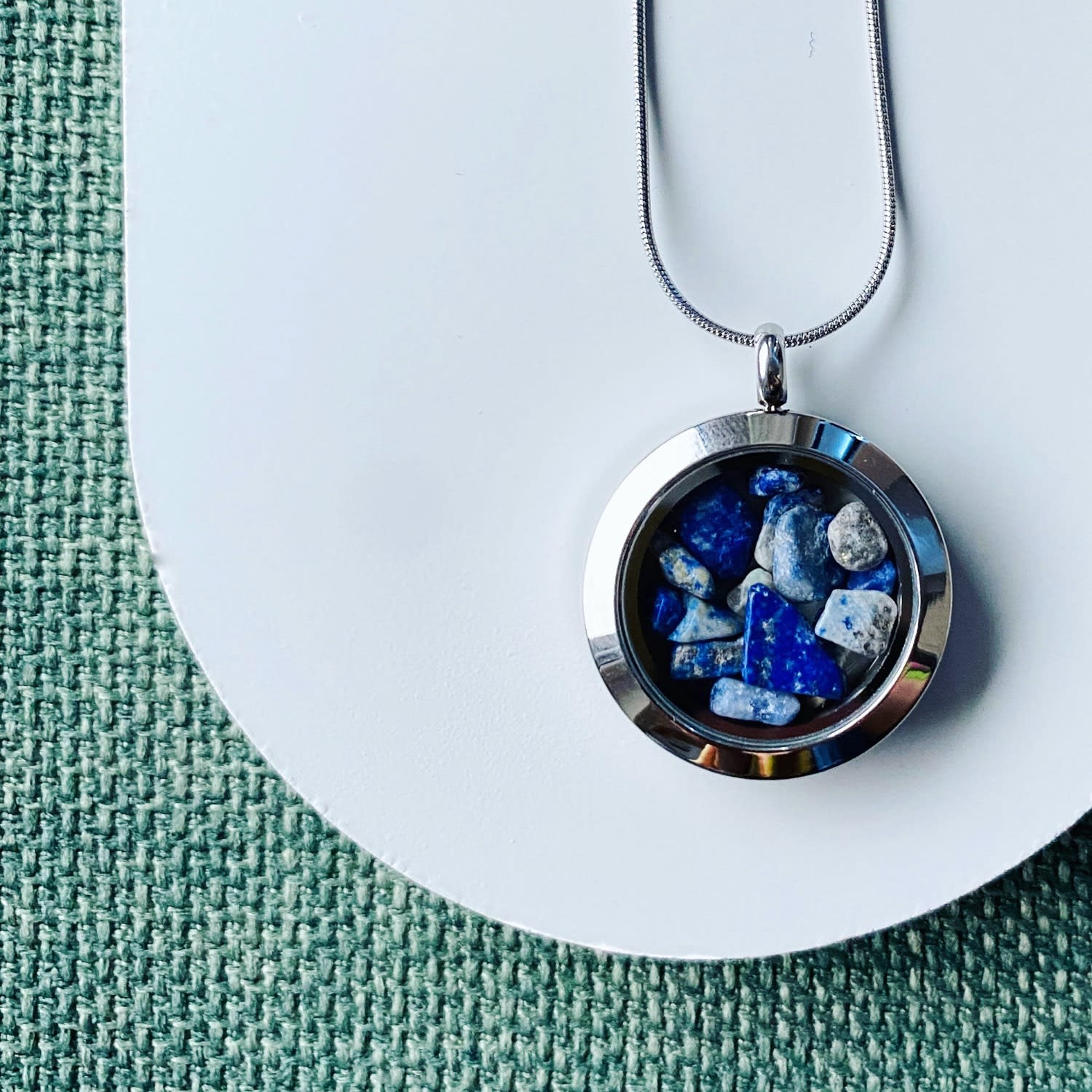 Lapis Lazuli Gemstone Necklace – Handcrafted Statement Jewelry With Natural Stone - Septemberbirthstone