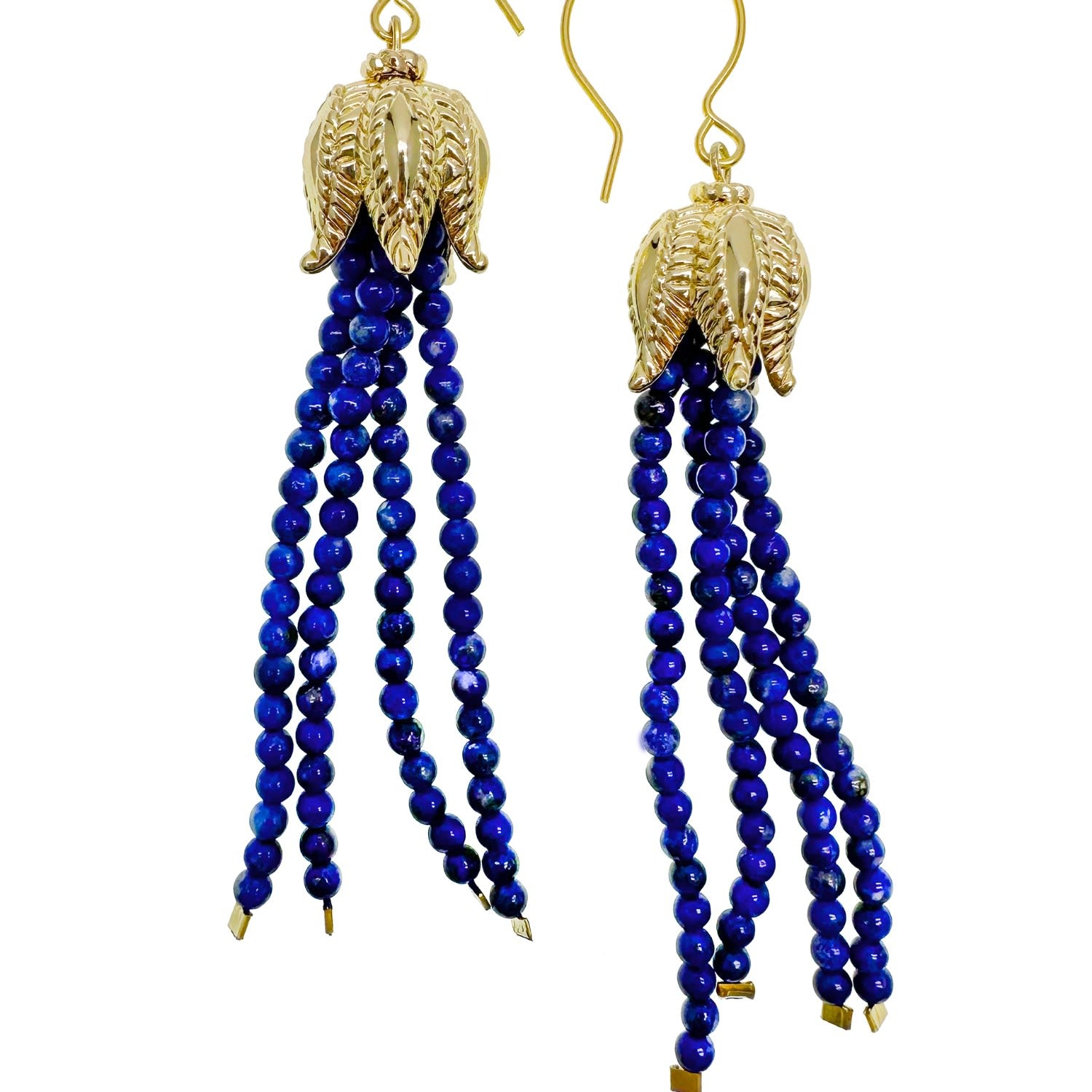 Lapis Tassel Earrings
