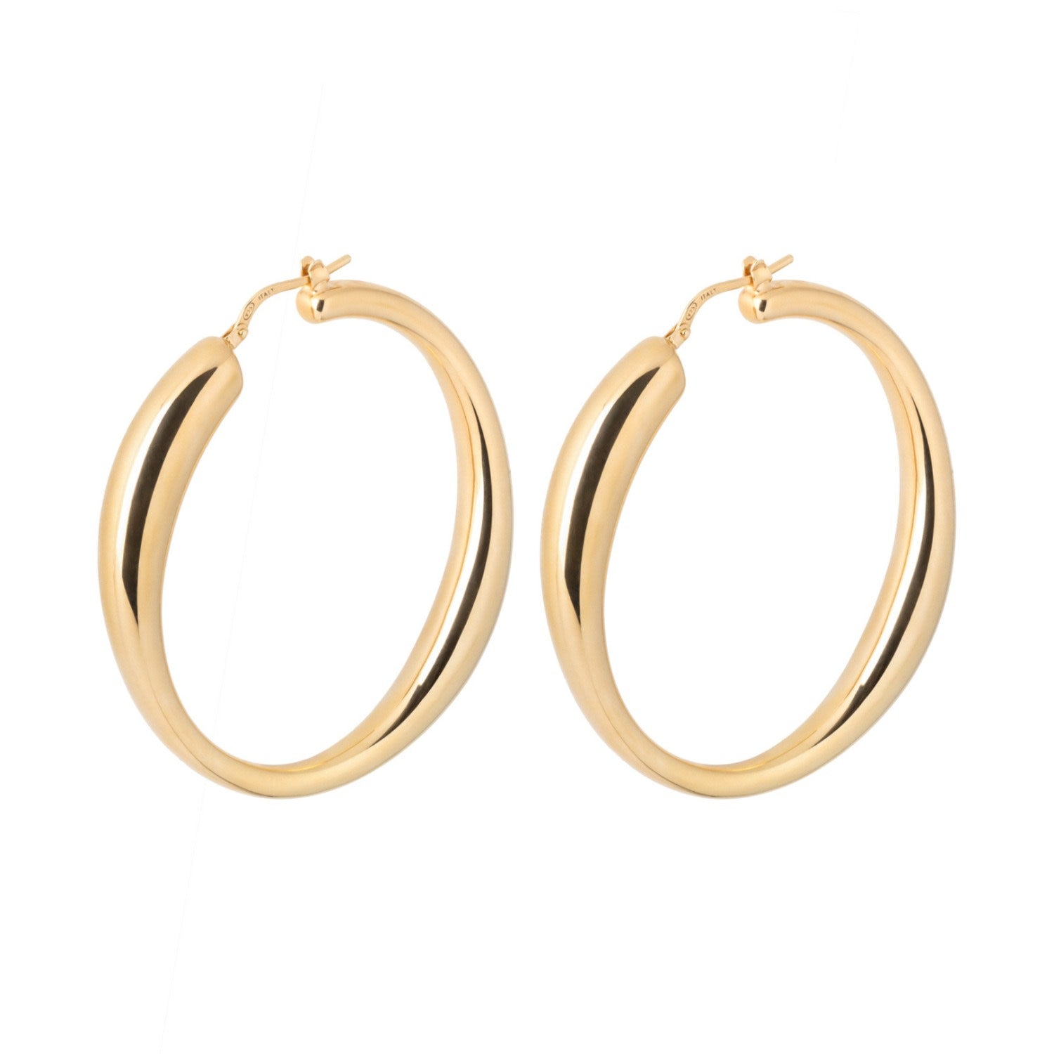 Lara Grande Hoops Gold