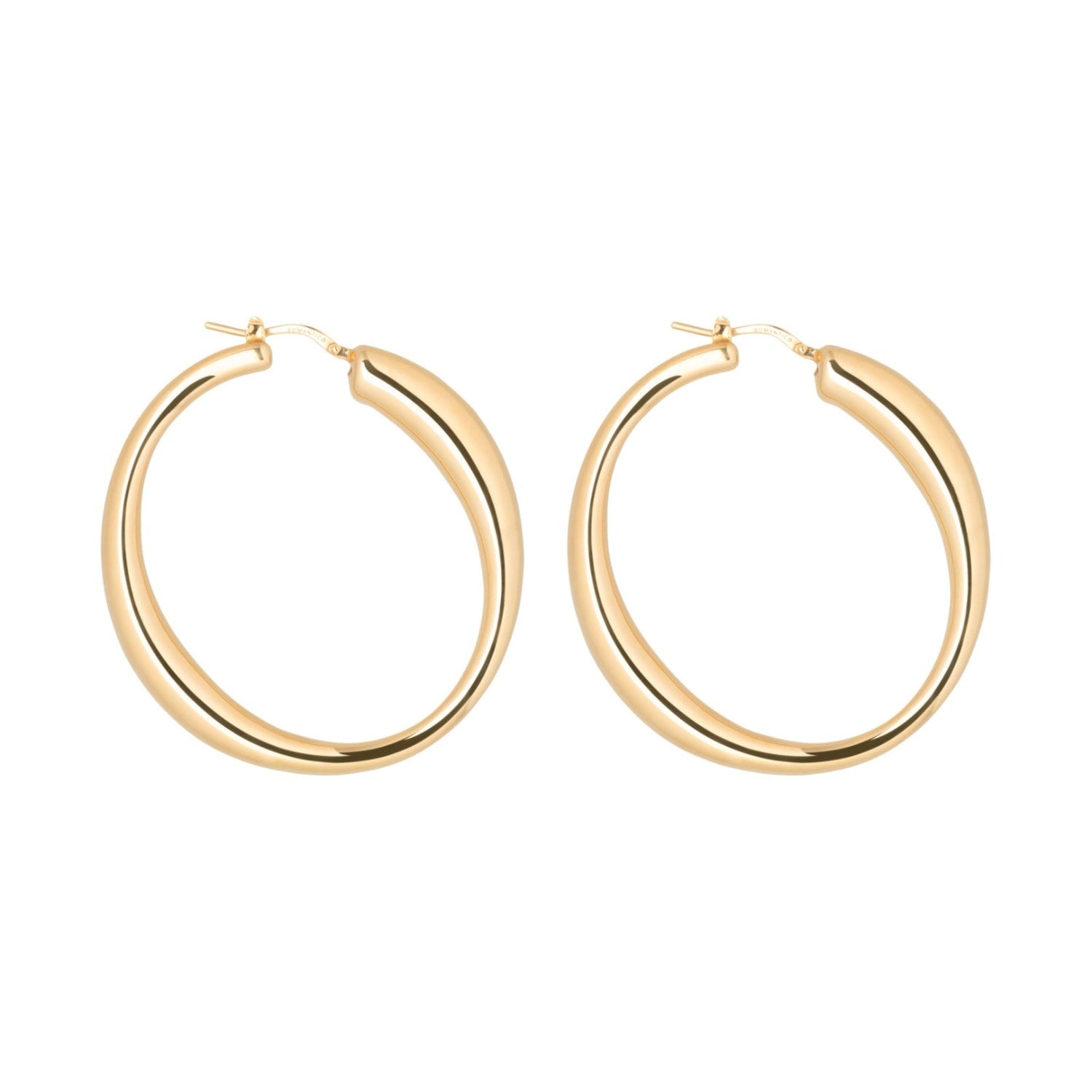 Lara Grande Hoops Gold
