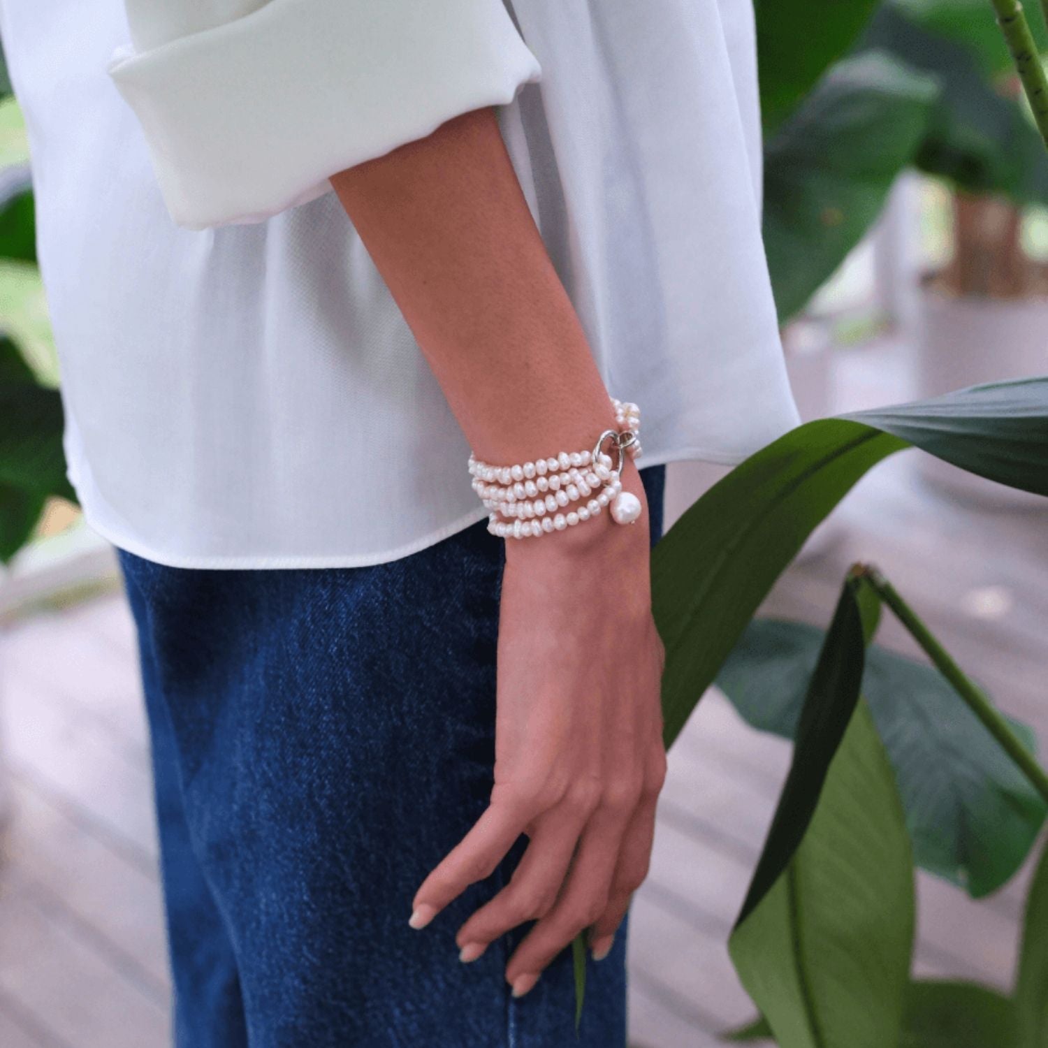 Lara Multi Sand Pearl Bracelet
