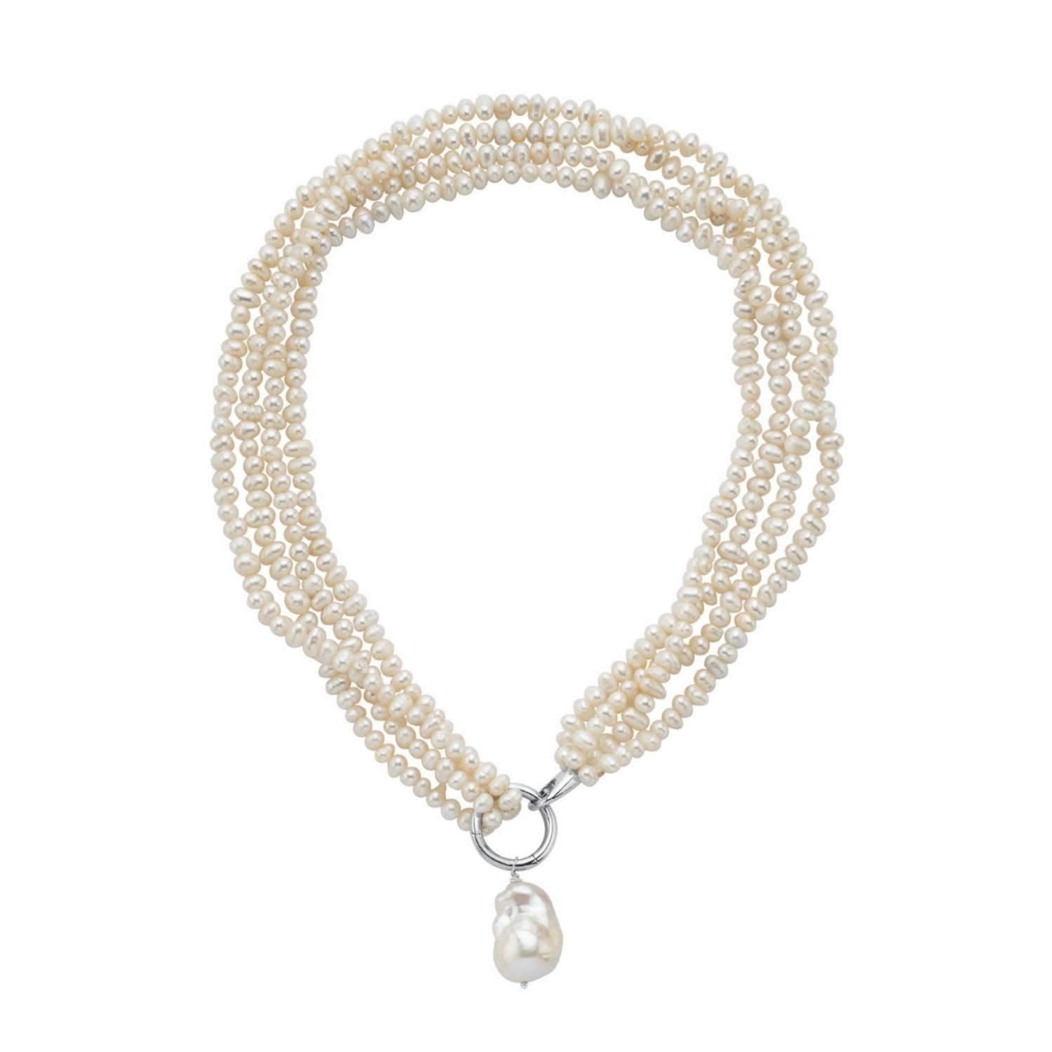 Lara Multi Sand Pearl Necklace