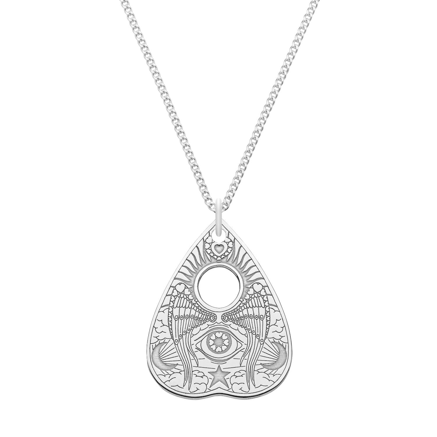 Large Sterling Silver Angel Wings Planchette