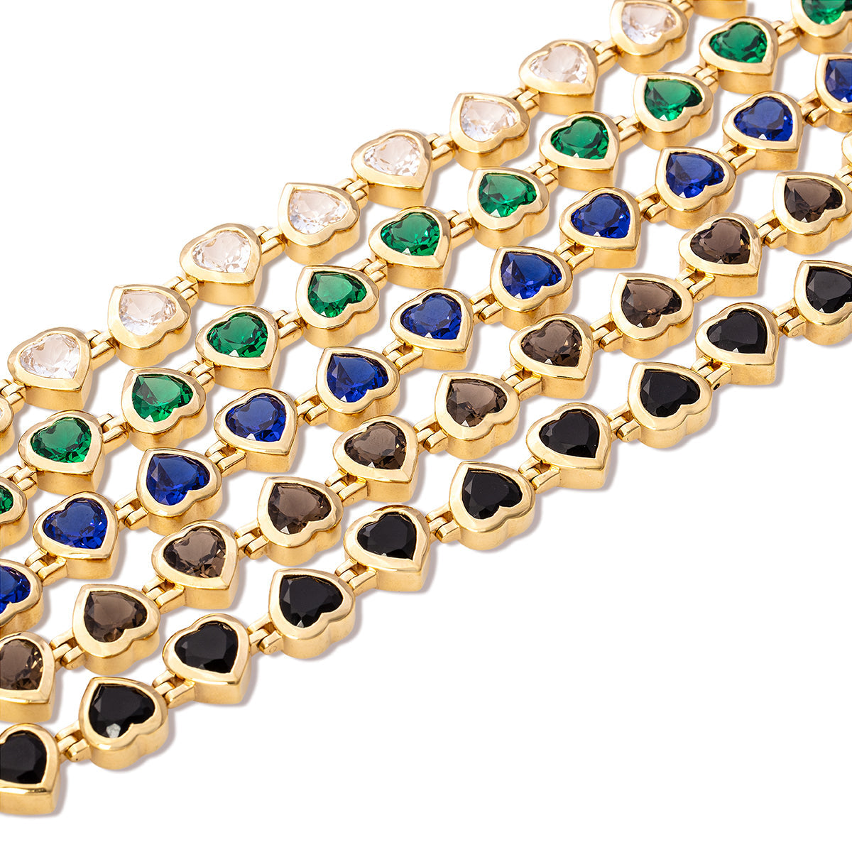 Large Heartthrob Bracelet - Emerald