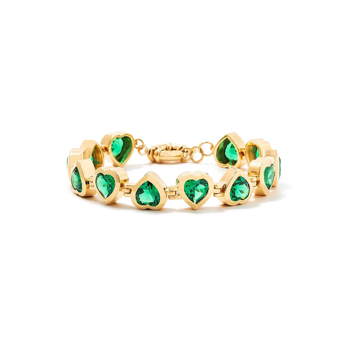 Large Heartthrob Bracelet - Emerald
