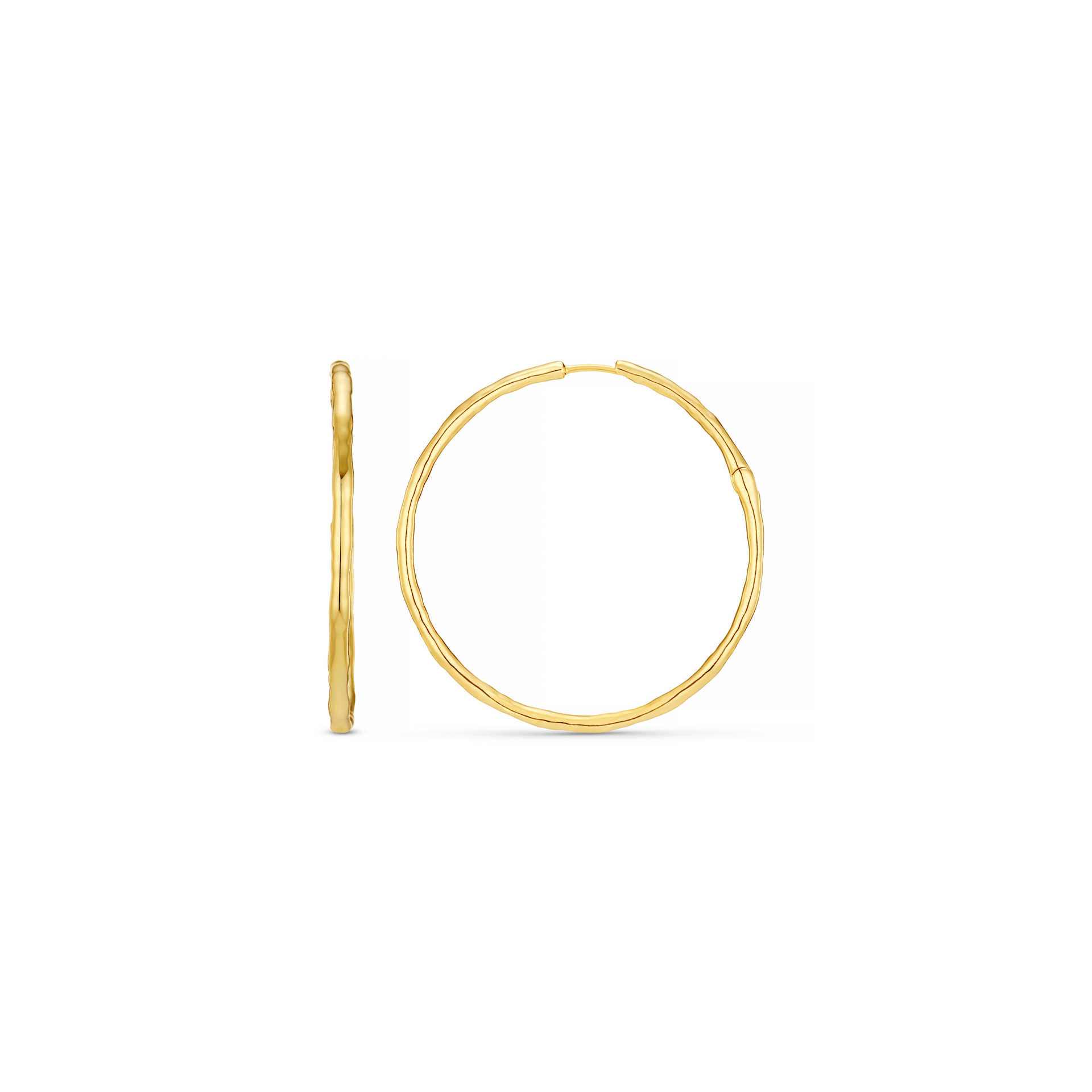 Polished Molten Large Hoop Earrings