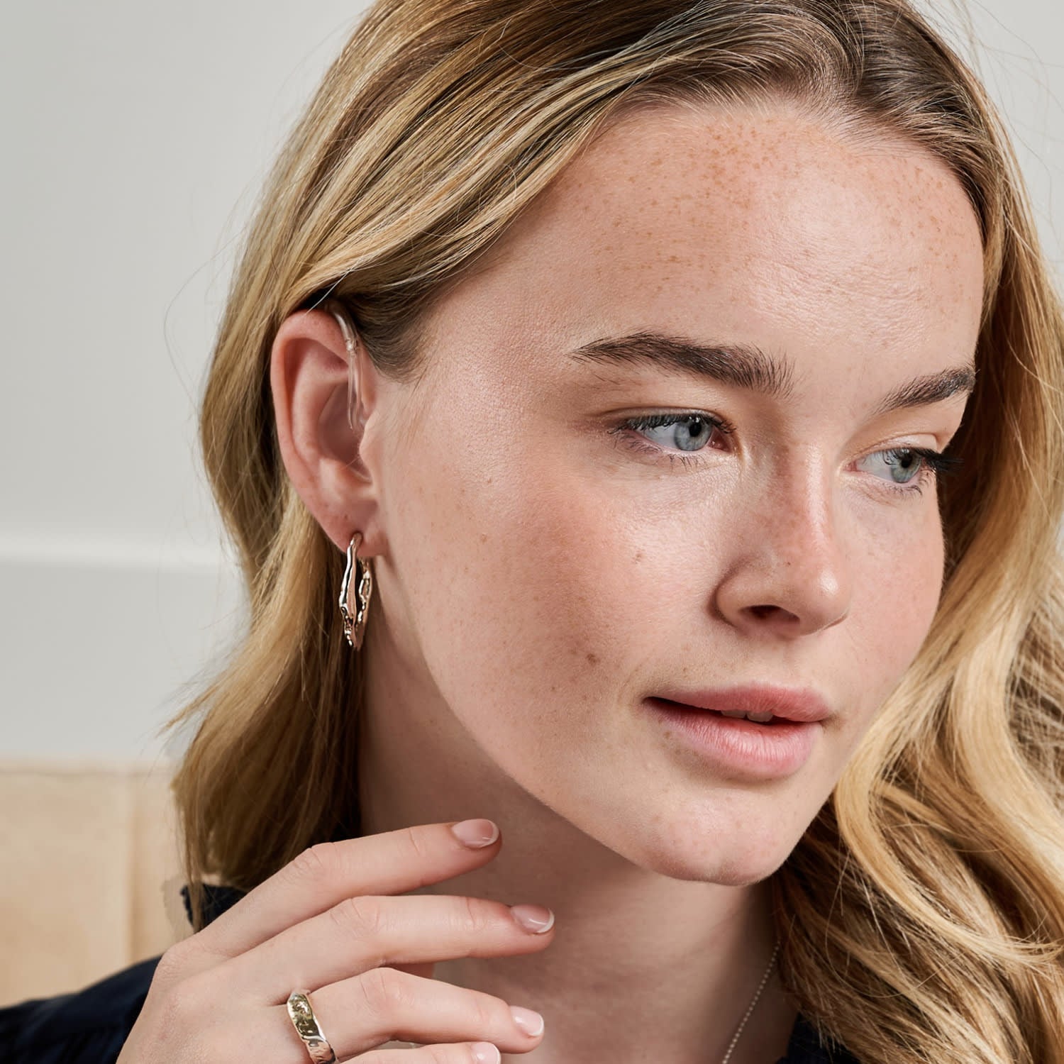 Large Solid Sterling Silver Hoop Earrings