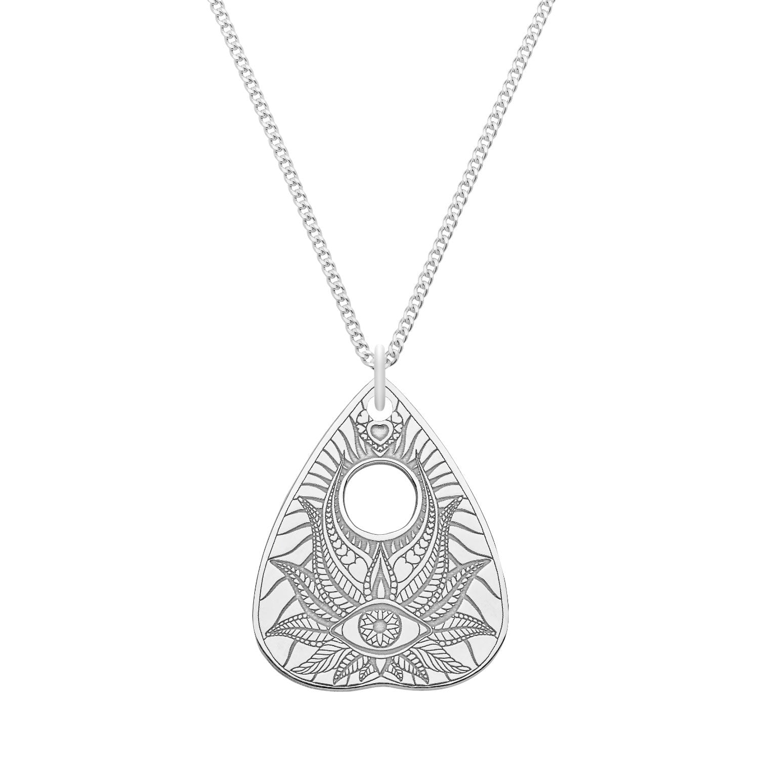 Medium Sterling Silver Lotus Flower Planchette