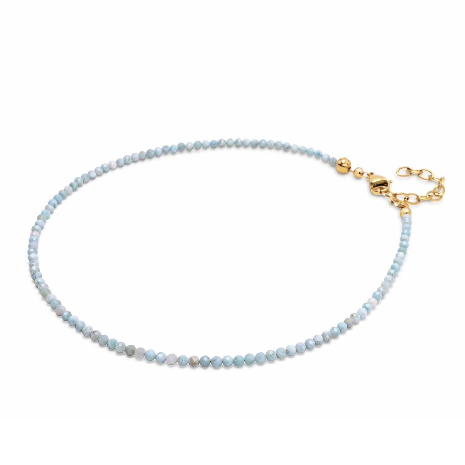 Larimar Faceted Choker