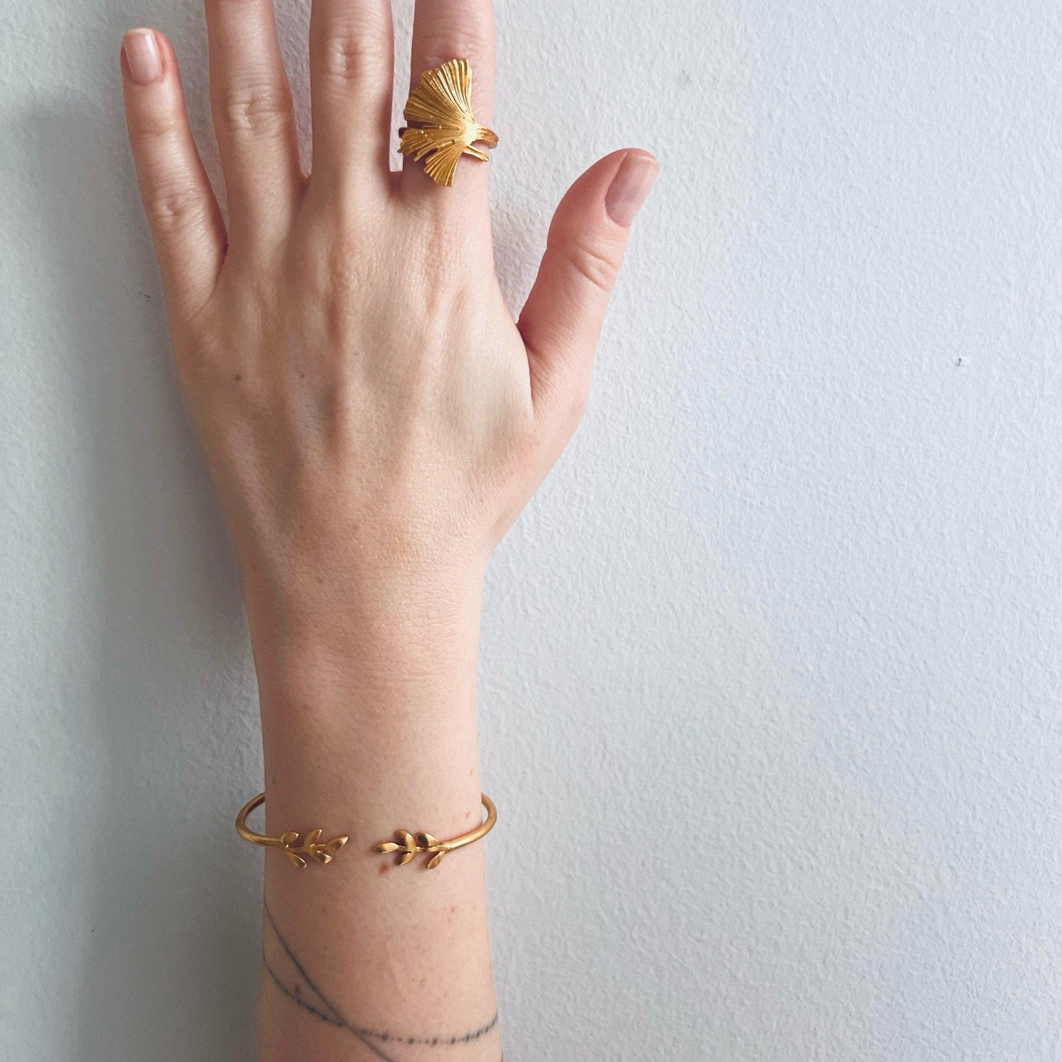 Laurel Grace - Cuff Bracelet 24K Gold Plated