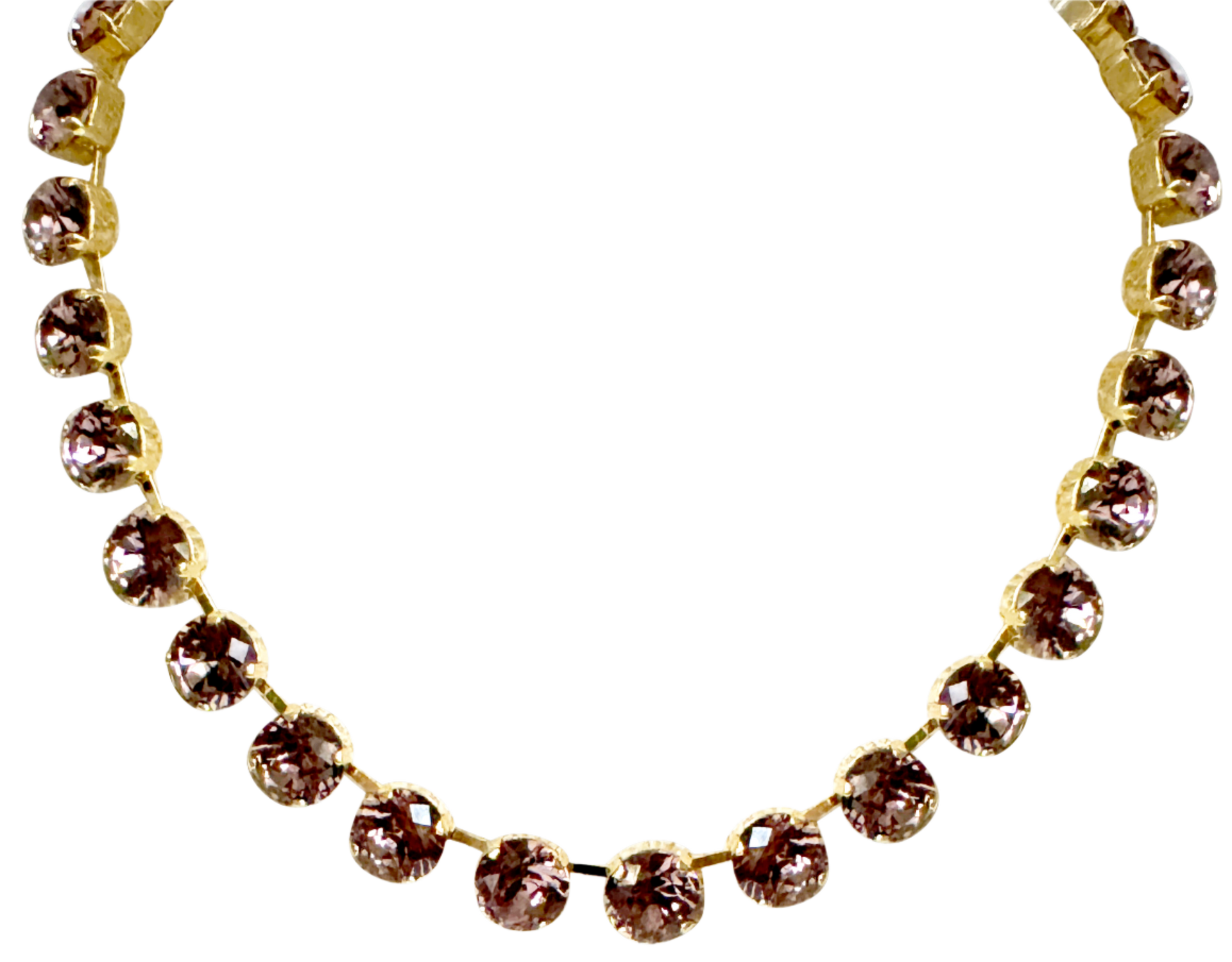 Adjustable Lavender Crystal Riviera Necklace