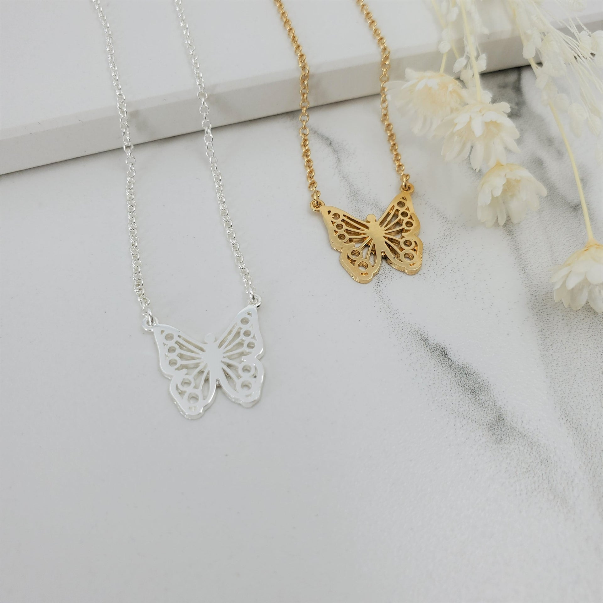 Butterfly Necklace-Gold