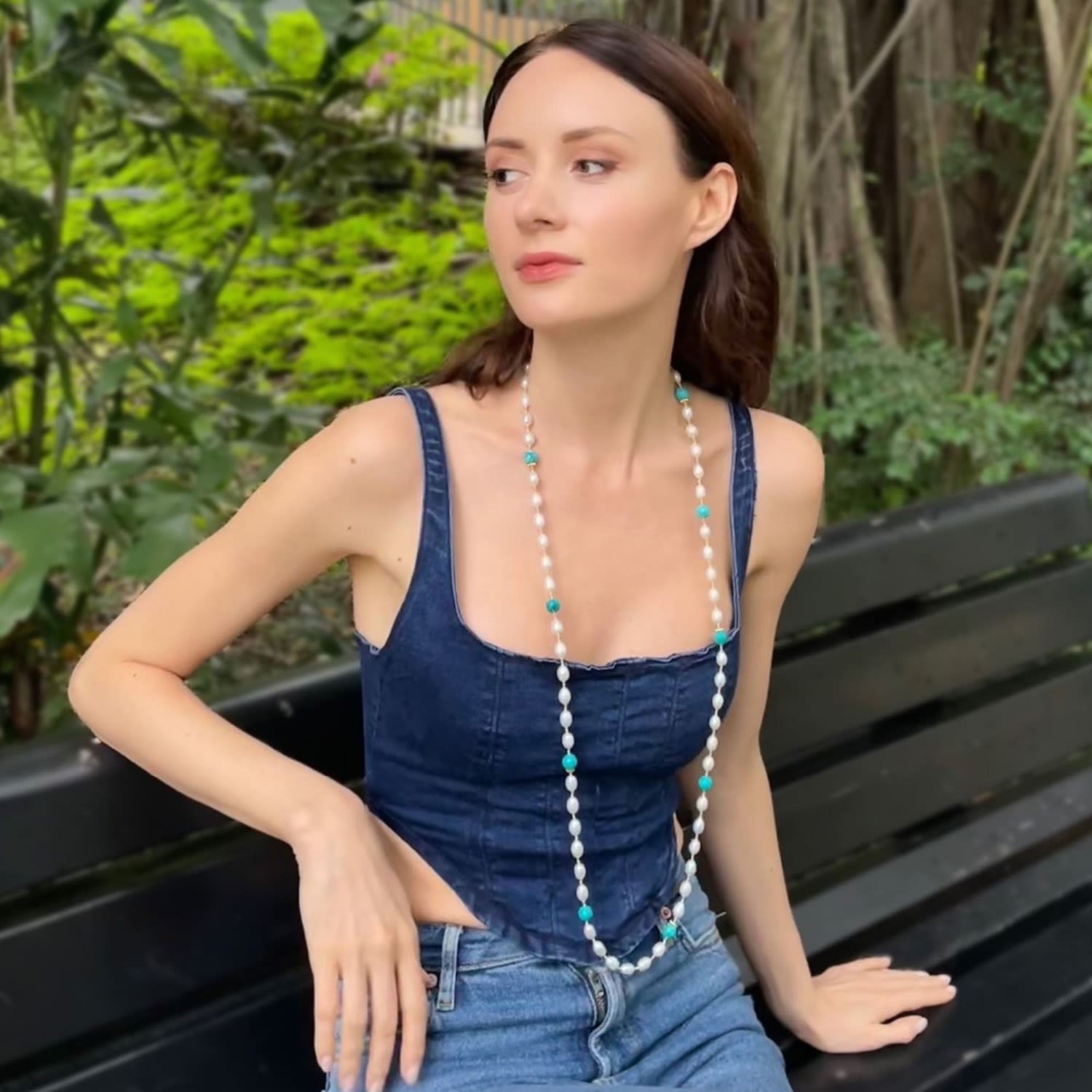 Freshwater Pearls With Amazonite Multi-Way Necklace