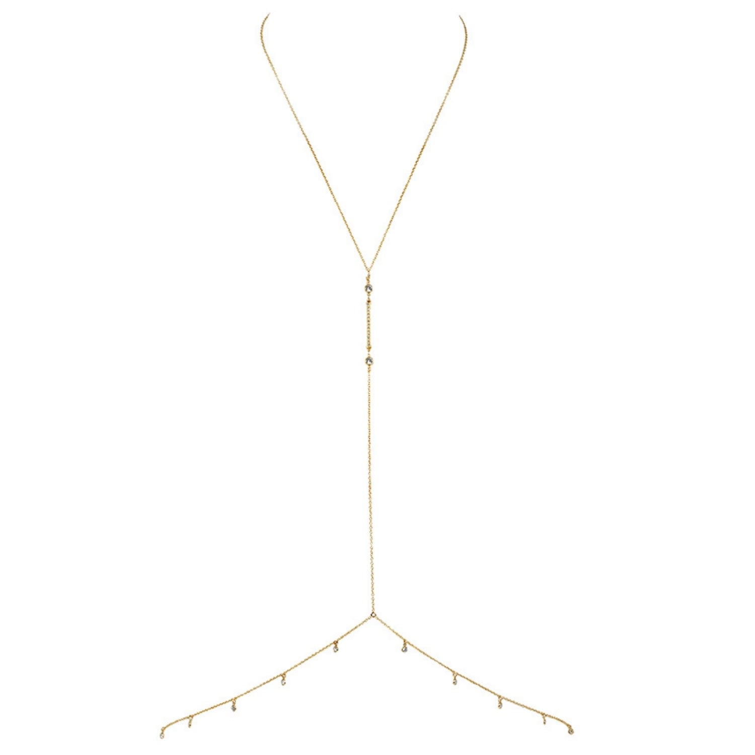 Alexa Cz Gemstone Gold Body Chain