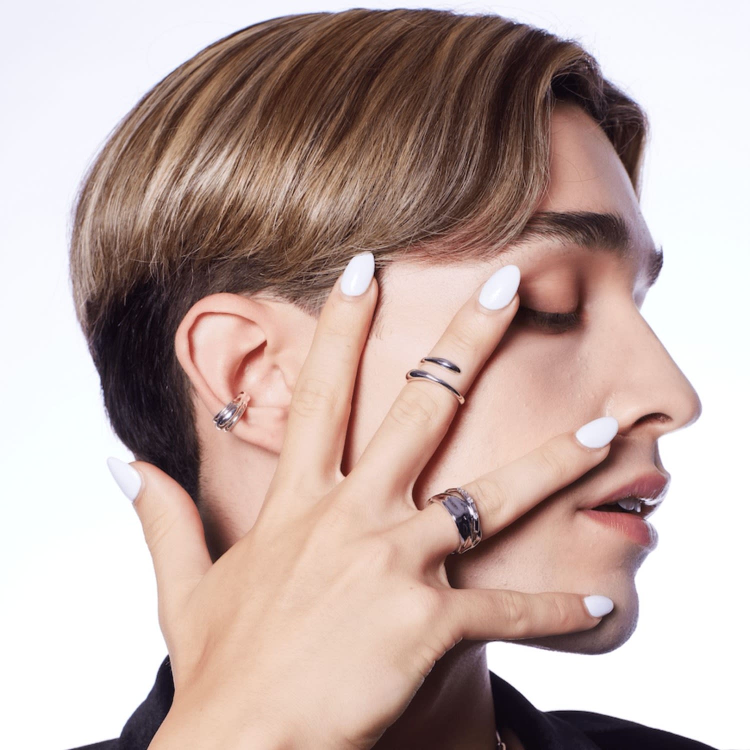 Leclat Basic Silver Ear Cuff