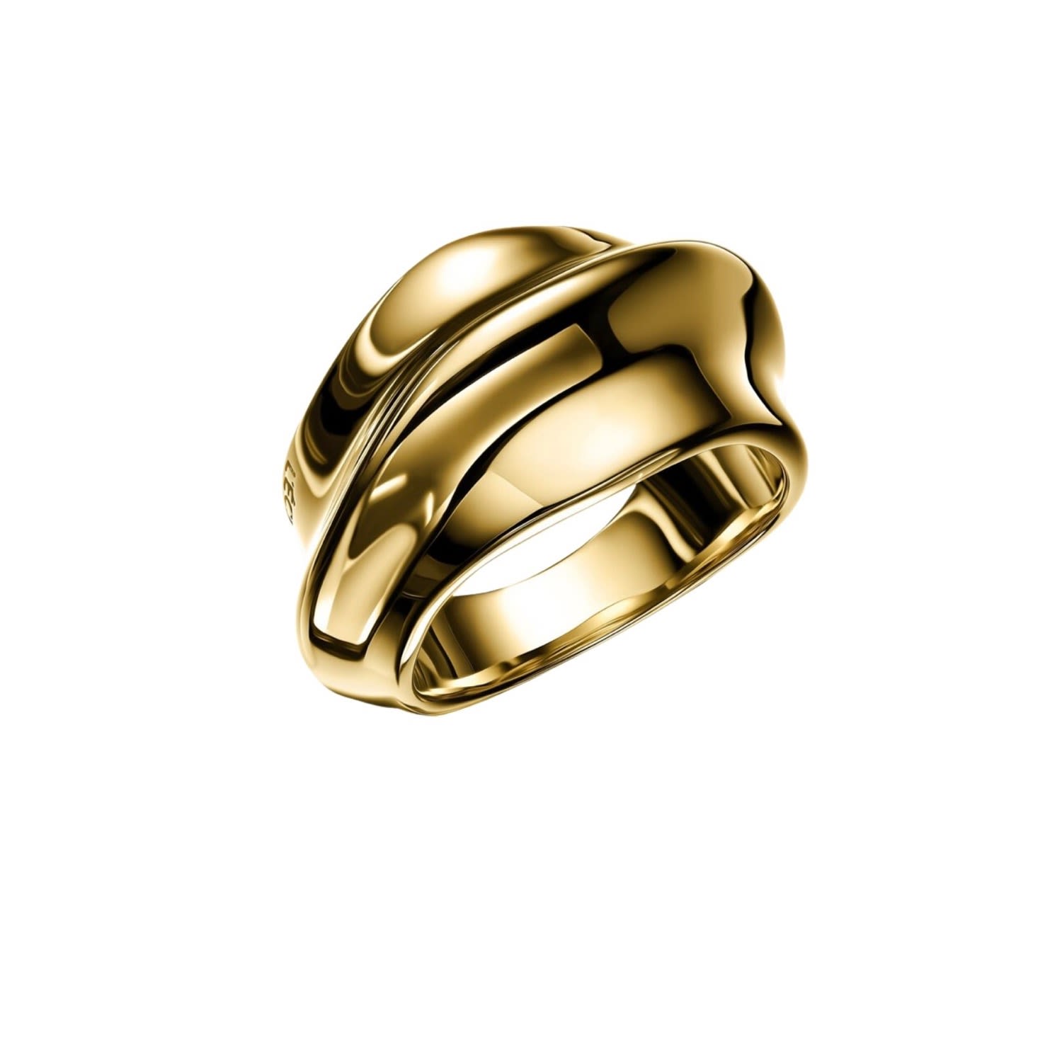 Leclat Ceramique Gold Ring