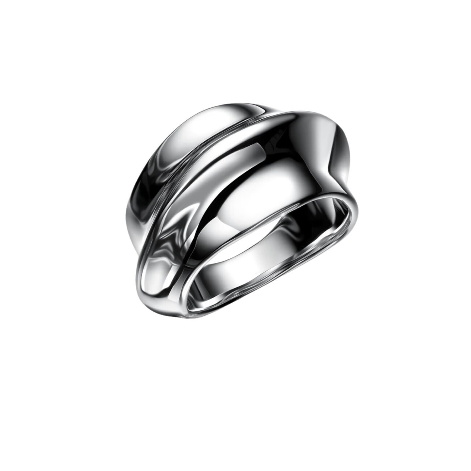 Leclat Ceramique Silver Ring
