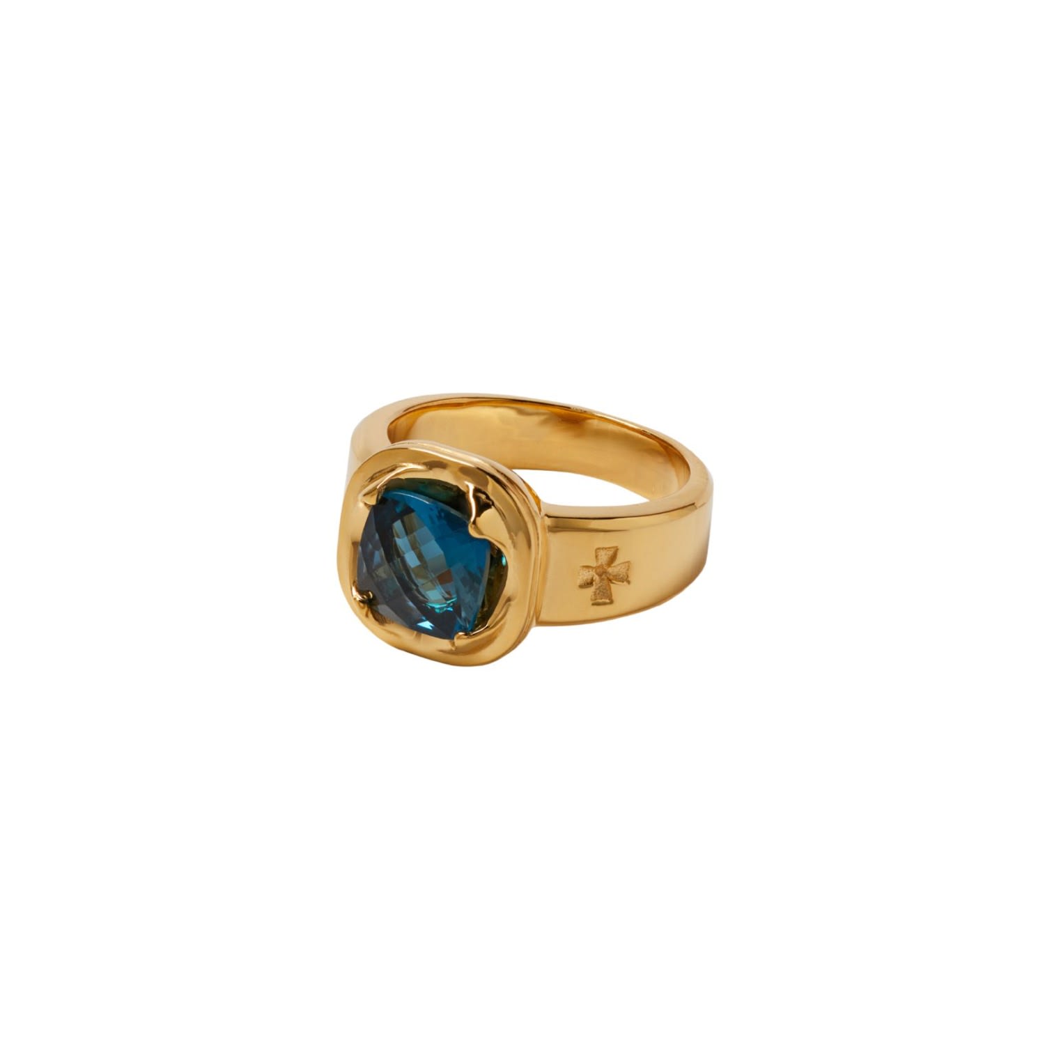 Leclat Cushion Gold Ring