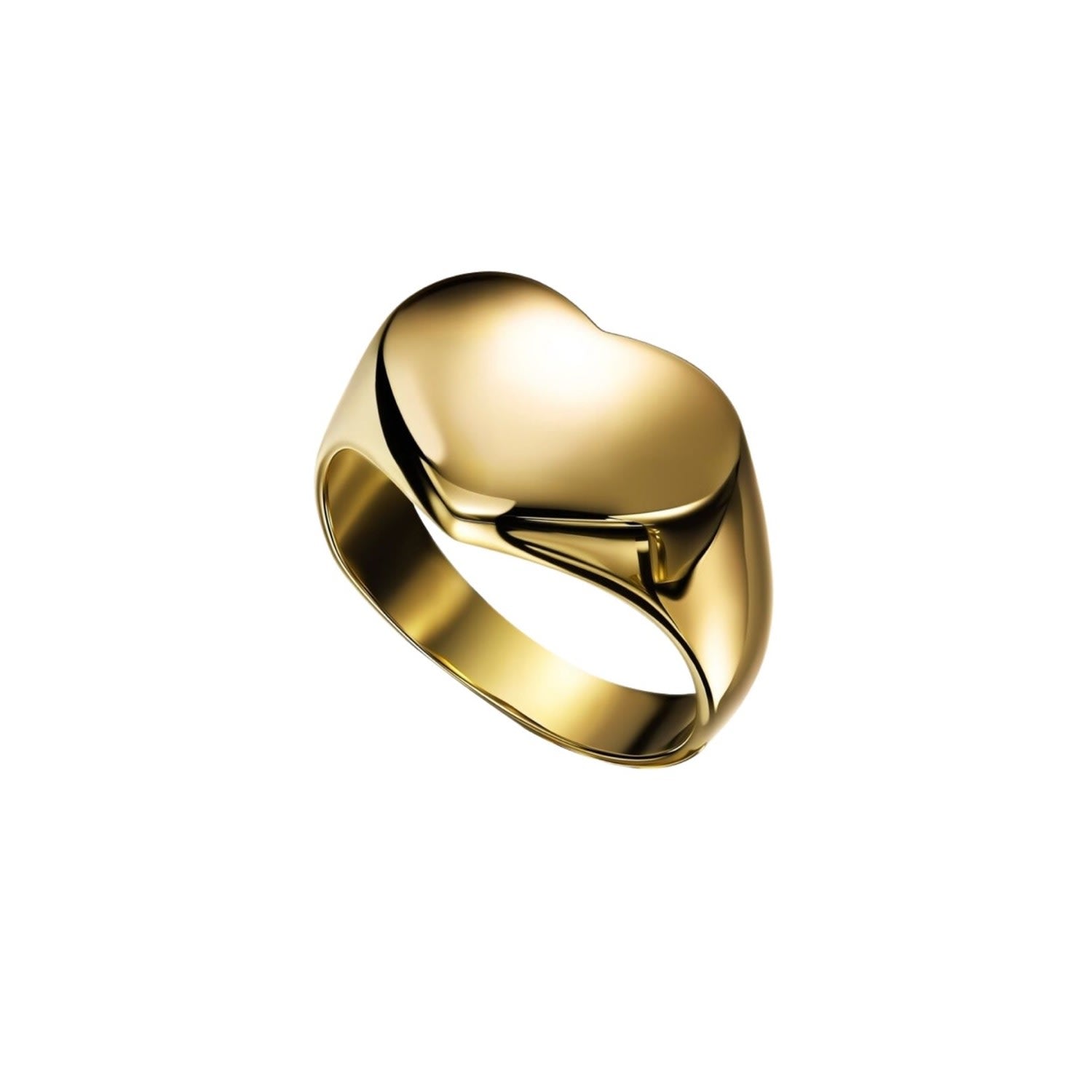 Leclat Grand Heart Gold Ring