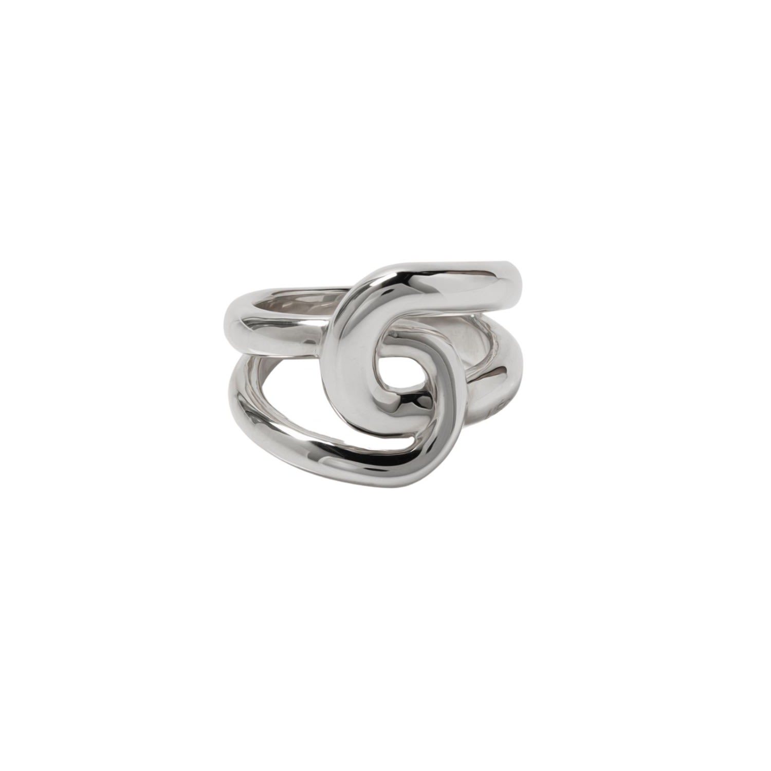 Leclat P Knot Silver Ring